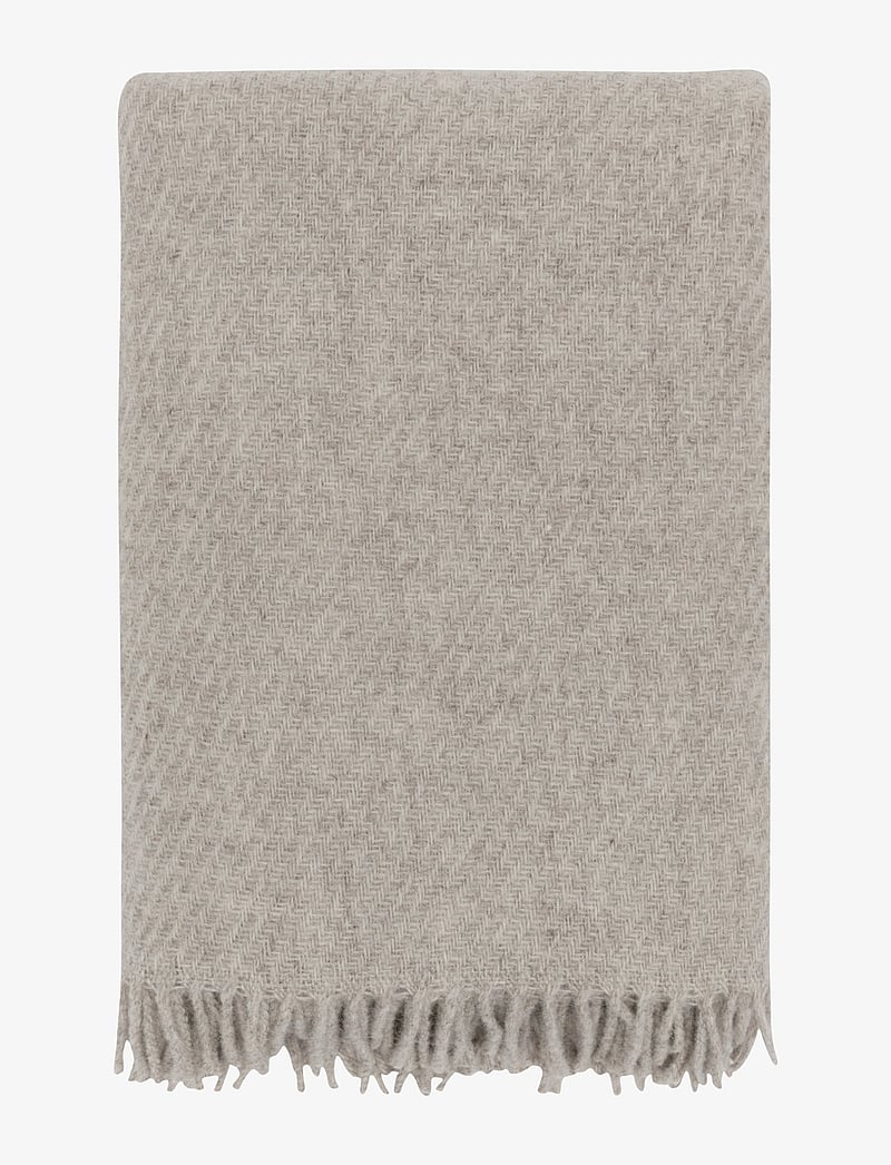 Høie of Scandinavia - Falketind wool blanket - plaider & sengetæpper - natural beige - 0