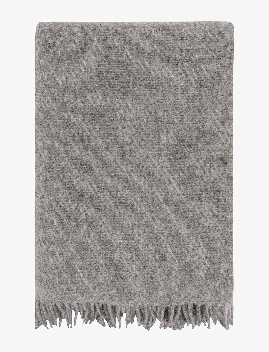 Høie of Scandinavia - Falketind ullpledd - pynteputer og pledd - natural grey - 1