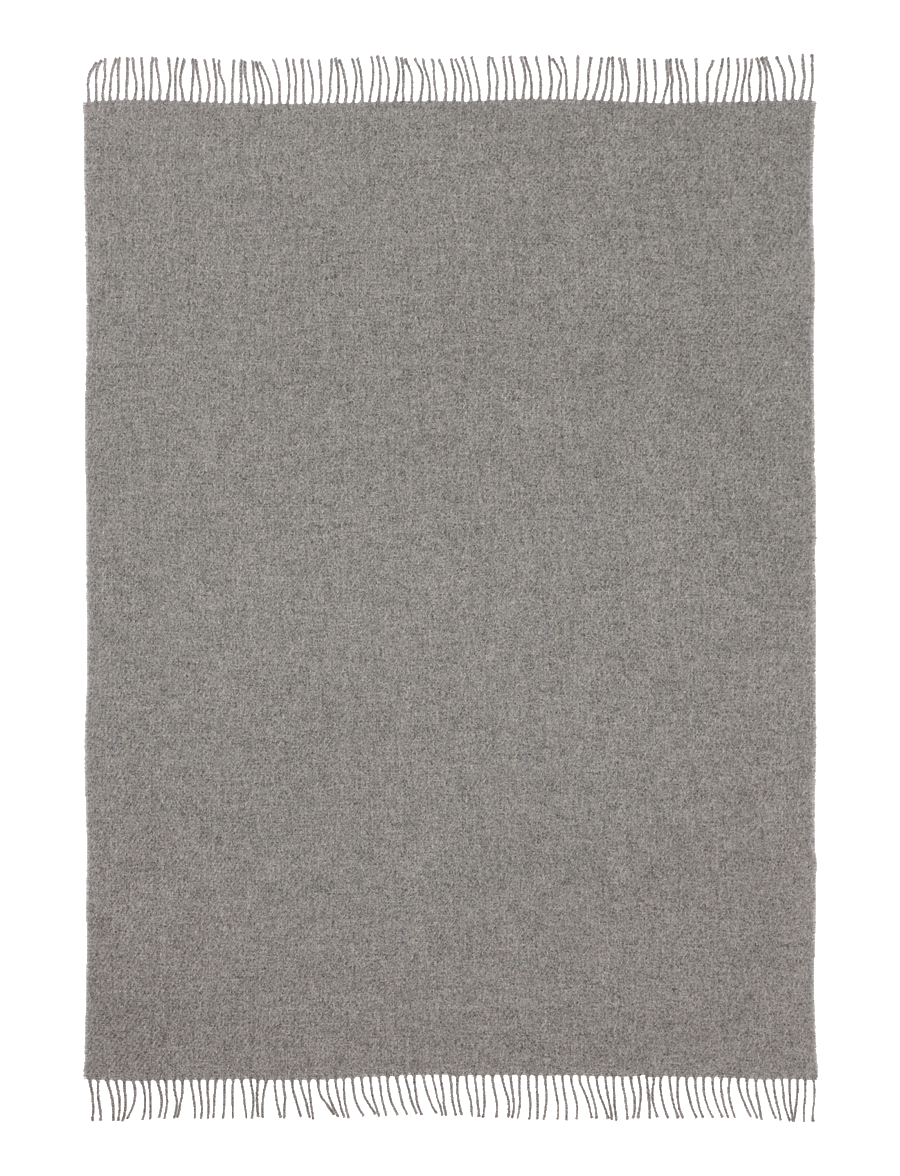 Høie of Scandinavia - Falketind pledd naturlig grå - tekid ja padjad - natural grey - 2