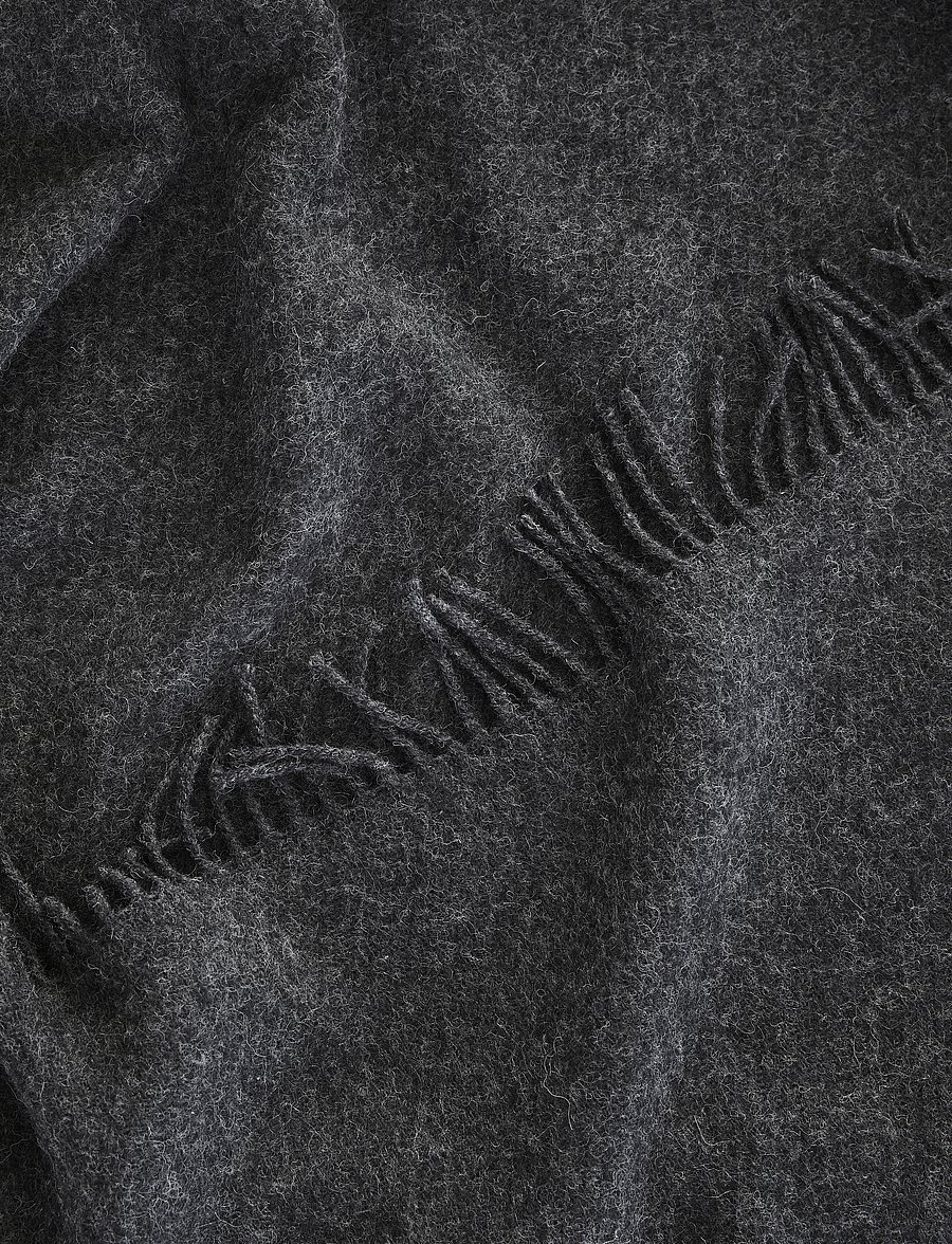Høie of Scandinavia - Falketind wool blanket - kissen & decken - charcoal gray - 0