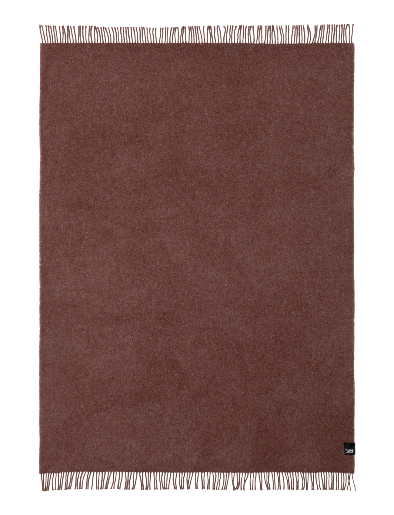 Høie of Scandinavia  - Falketind pledd BURGUNDER - decken - red brown - 2