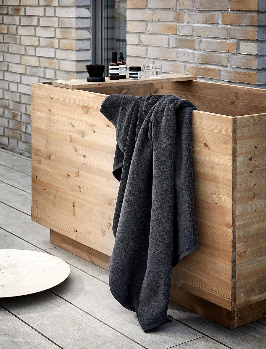 Høie of Scandinavia - Everyday Cotton towel - nach preis einkaufen - anthracite - 0
