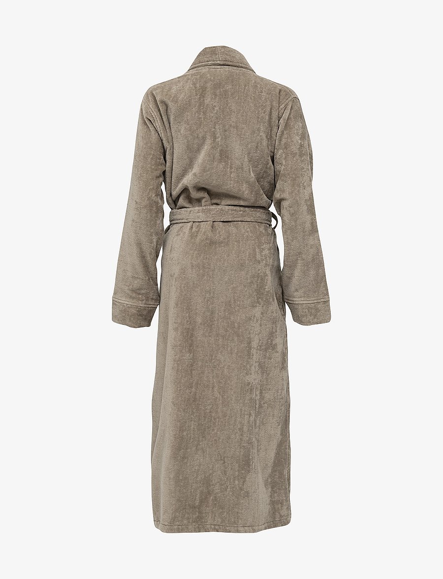 Høie of Scandinavia - Svanen terry velour robe - alltags-style - beige - 2