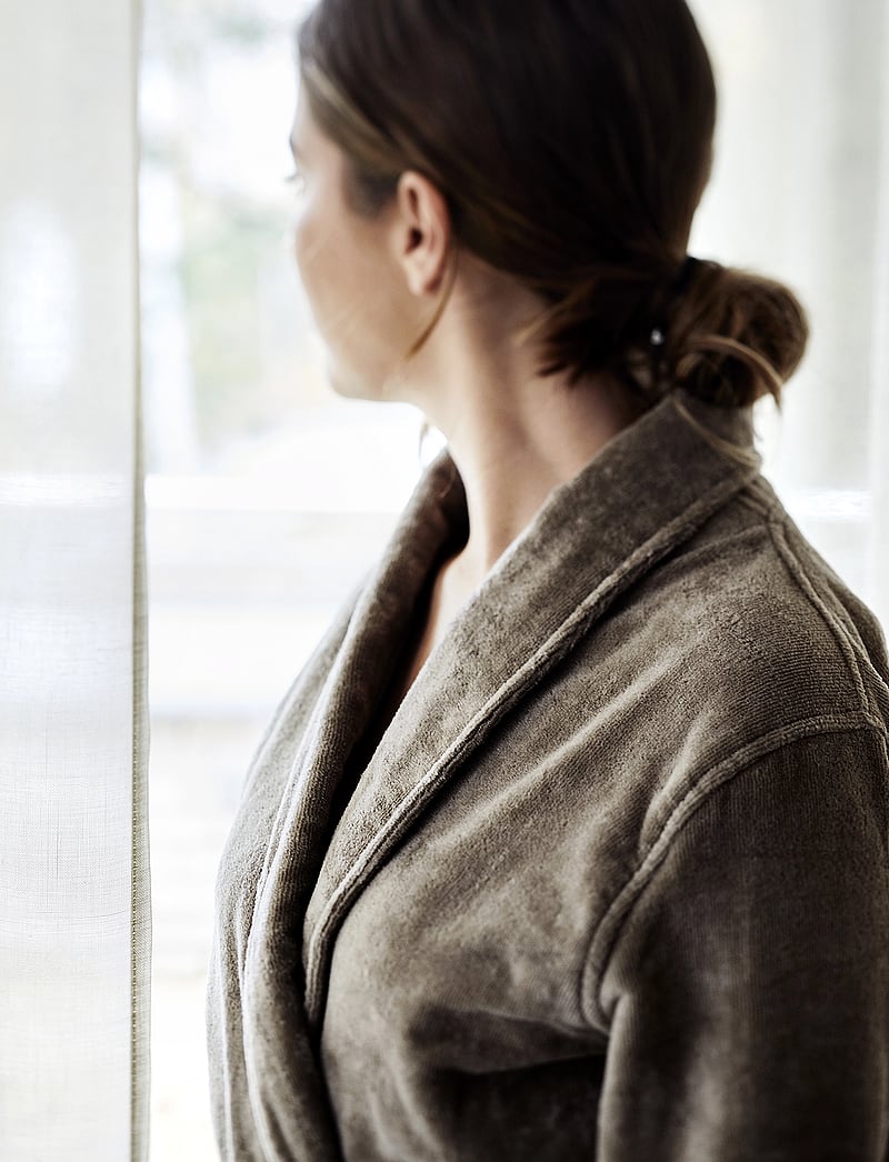 Høie of Scandinavia - Svanen terry velour robe - igapäevane stiil - beige - 4
