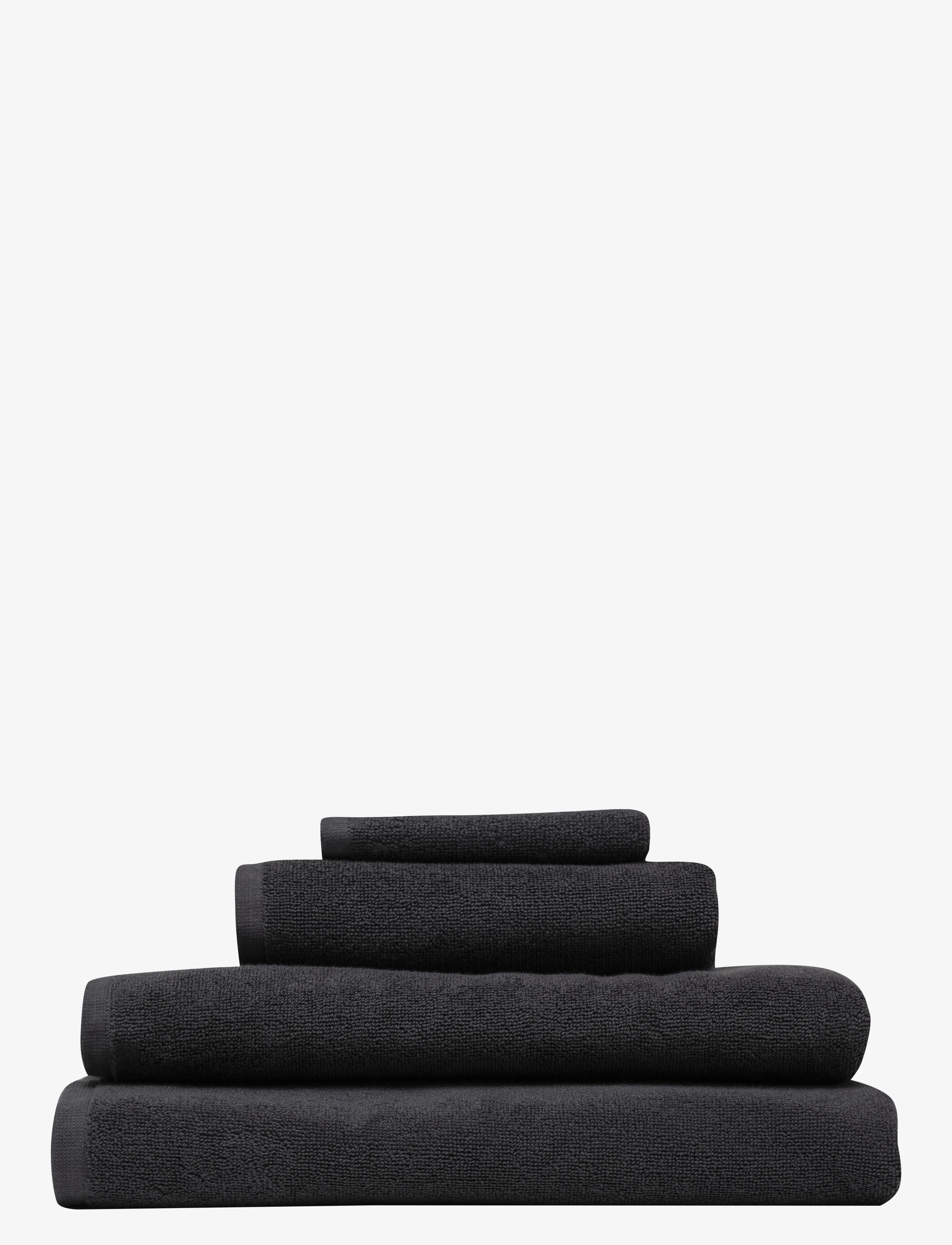 Høie of Scandinavia  Everyday Cotton towel - Textiel - ANTHRACITE / black