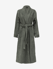Svanen terry velour robe - NORDIC GREEN