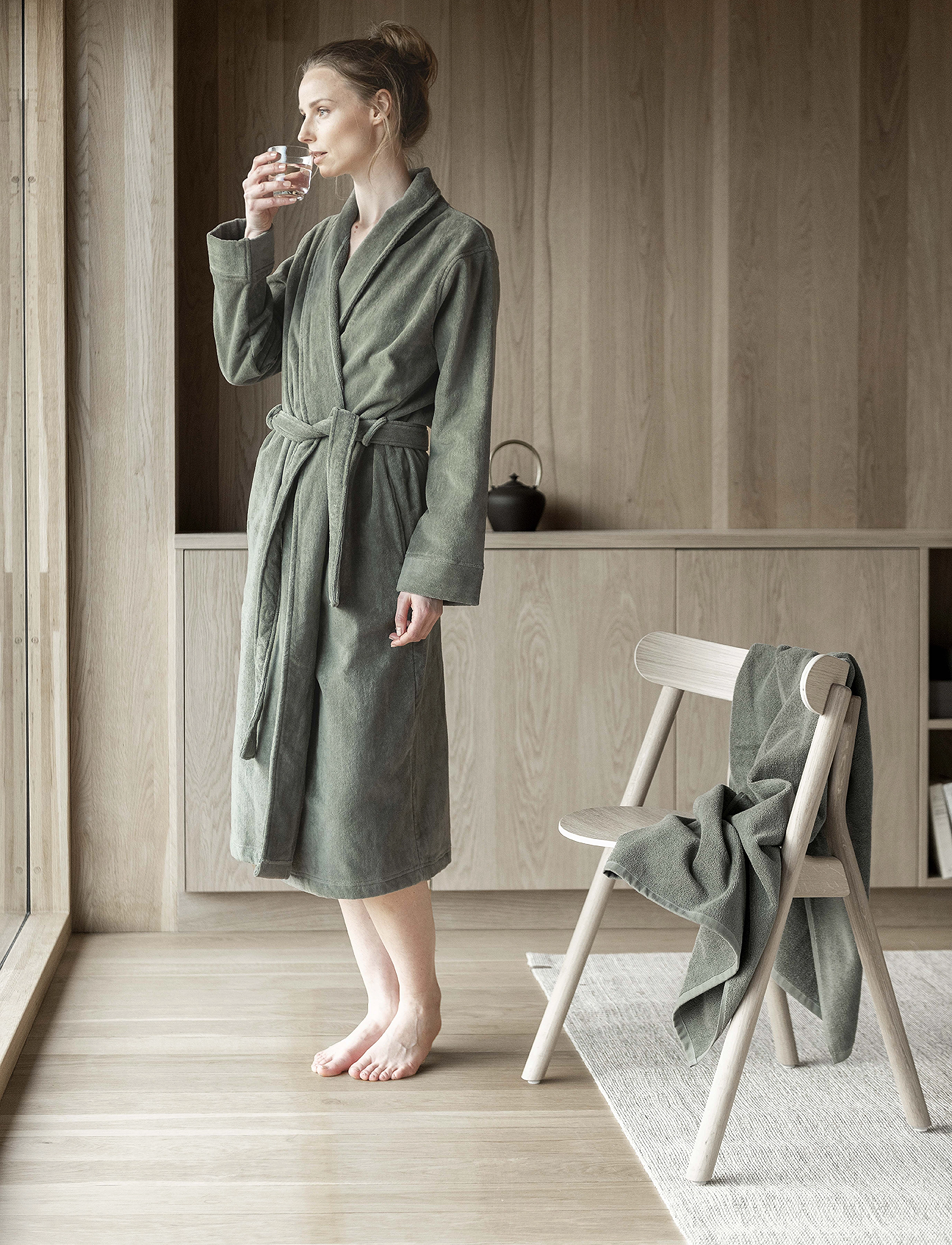 Høie of Scandinavia Svanen Morgenkåbe, S, Grey, Nat- Og Loungewear > Morgenkåber, Dame