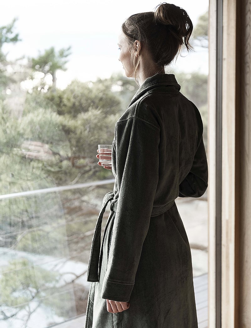 Høie of Scandinavia - Svanen terry velour robe - nach preis einkaufen - nordic green - 3