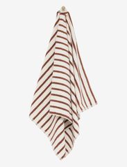 Høie of Scandinavia  - Everyday Stripe cotton towel - laveste priser - terracotta - 1