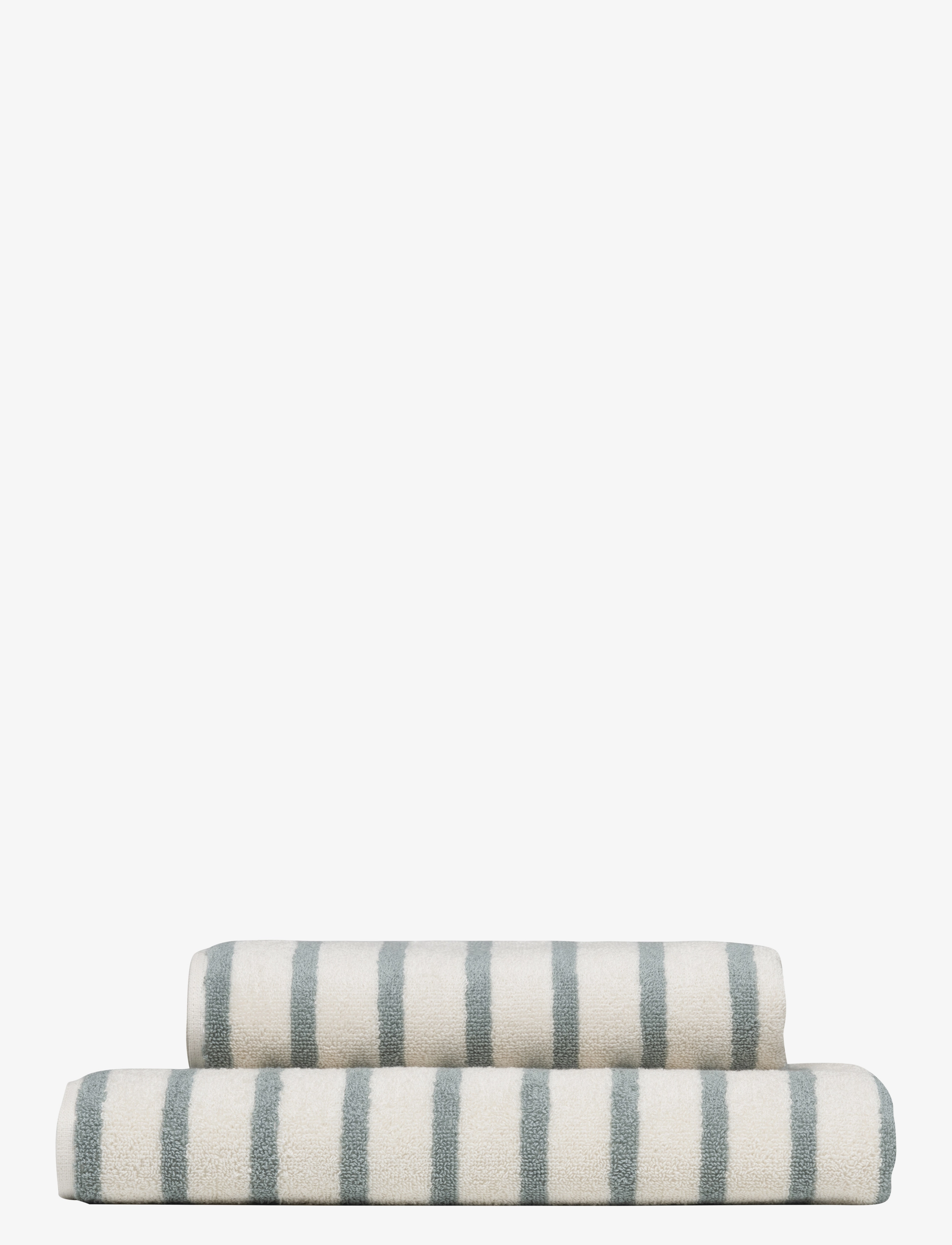 HØIE OF SCANDINAVIA Everyday Stripe Baumwolle Handtuch Grün - 70X140CM - Unisex