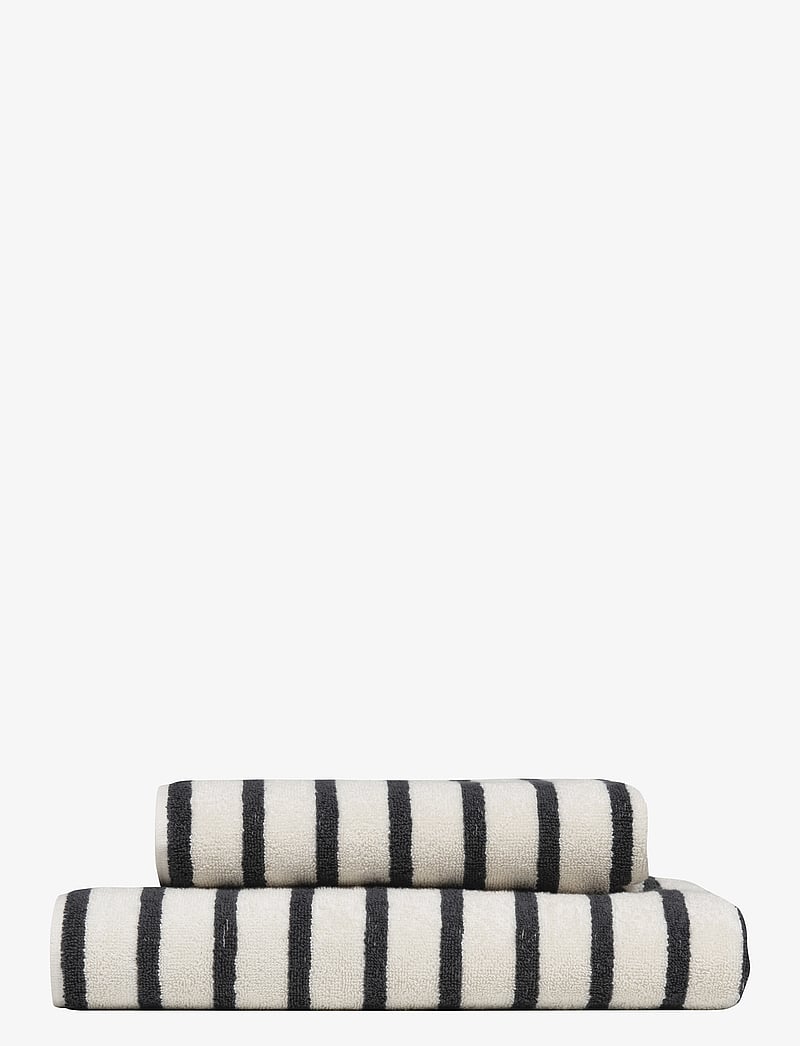 Høie of Scandinavia - Everyday Stripe cotton towel - badetücher - anthracite - 1
