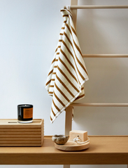 Høie of Scandinavia  - Everyday Stripe cotton towel - alhaisimmat hinnat - ocher - 3