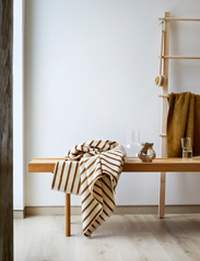 Høie of Scandinavia  - Everyday Stripe cotton towel - alhaisimmat hinnat - ocher - 4