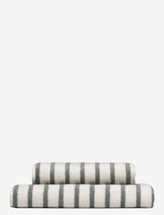 Everyday Stripe cotton towel - NORDIC GREEN