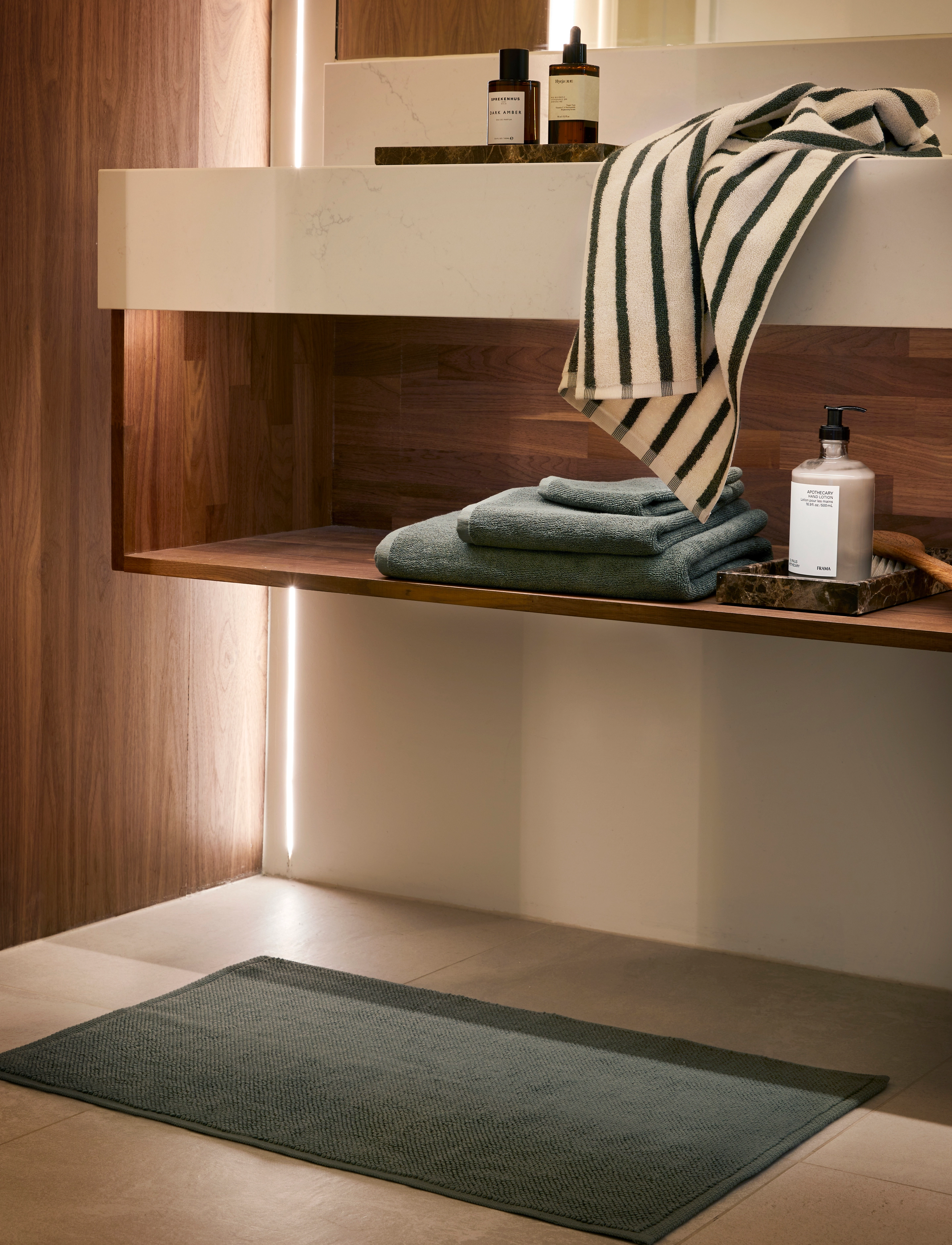 Høie of Scandinavia Everyday Bath Mat, 50X80 cm, Green, Tæpper > Badetæpper, Unisex