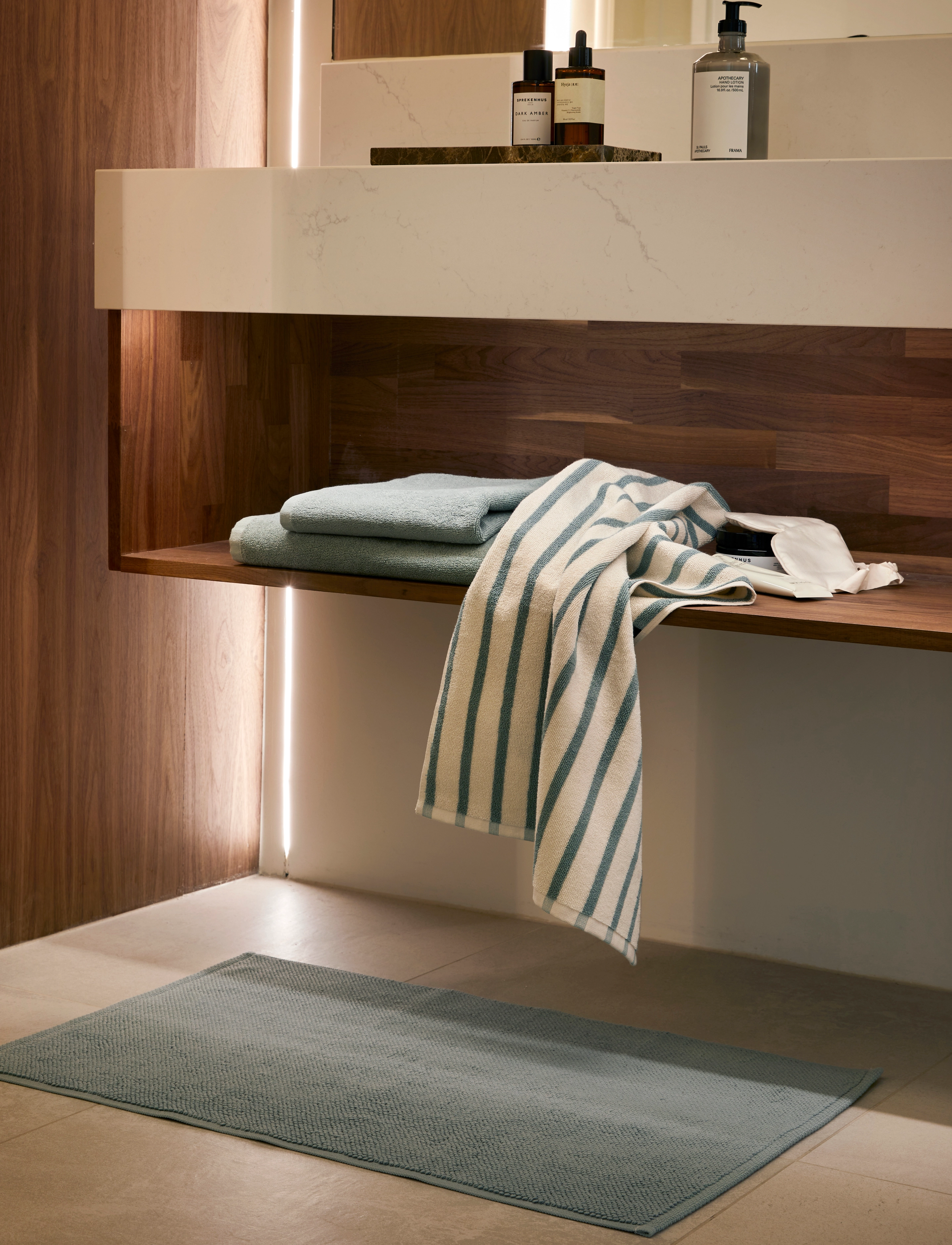 Høie of Scandinavia Everyday Bath Mat, 50X80 cm, Green, Tæpper > Badetæpper, Unisex