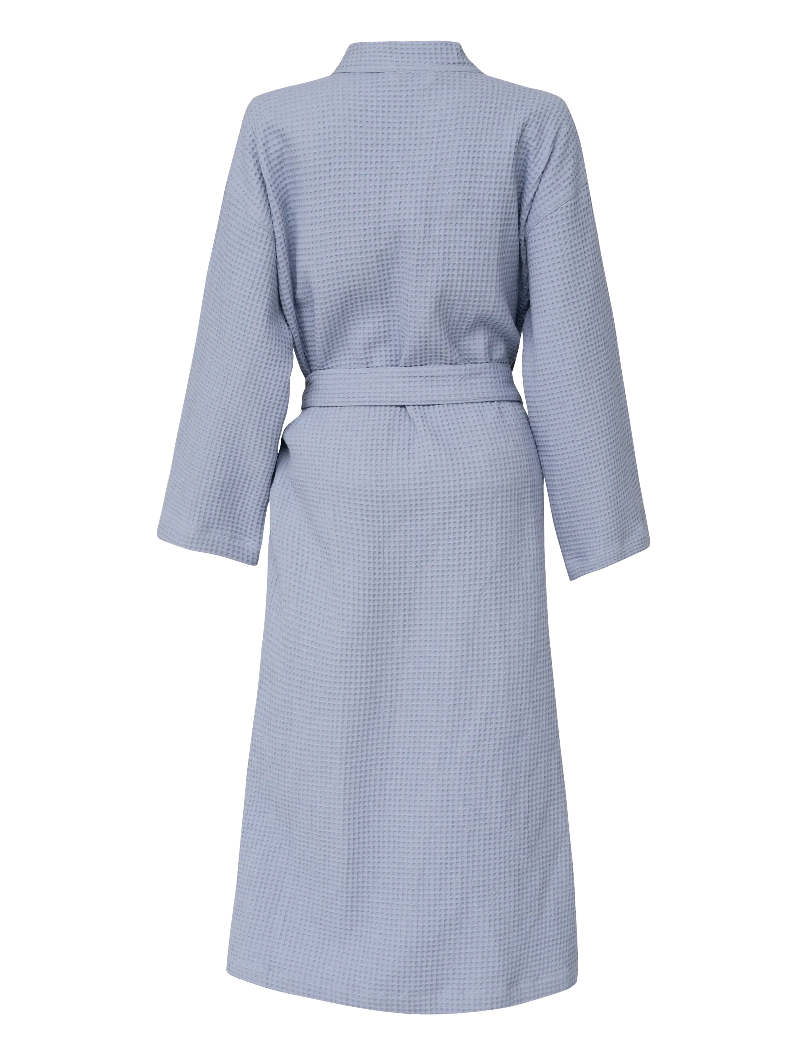 Høie of Scandinavia  - Vega waffle bath robe - denim blue - 2