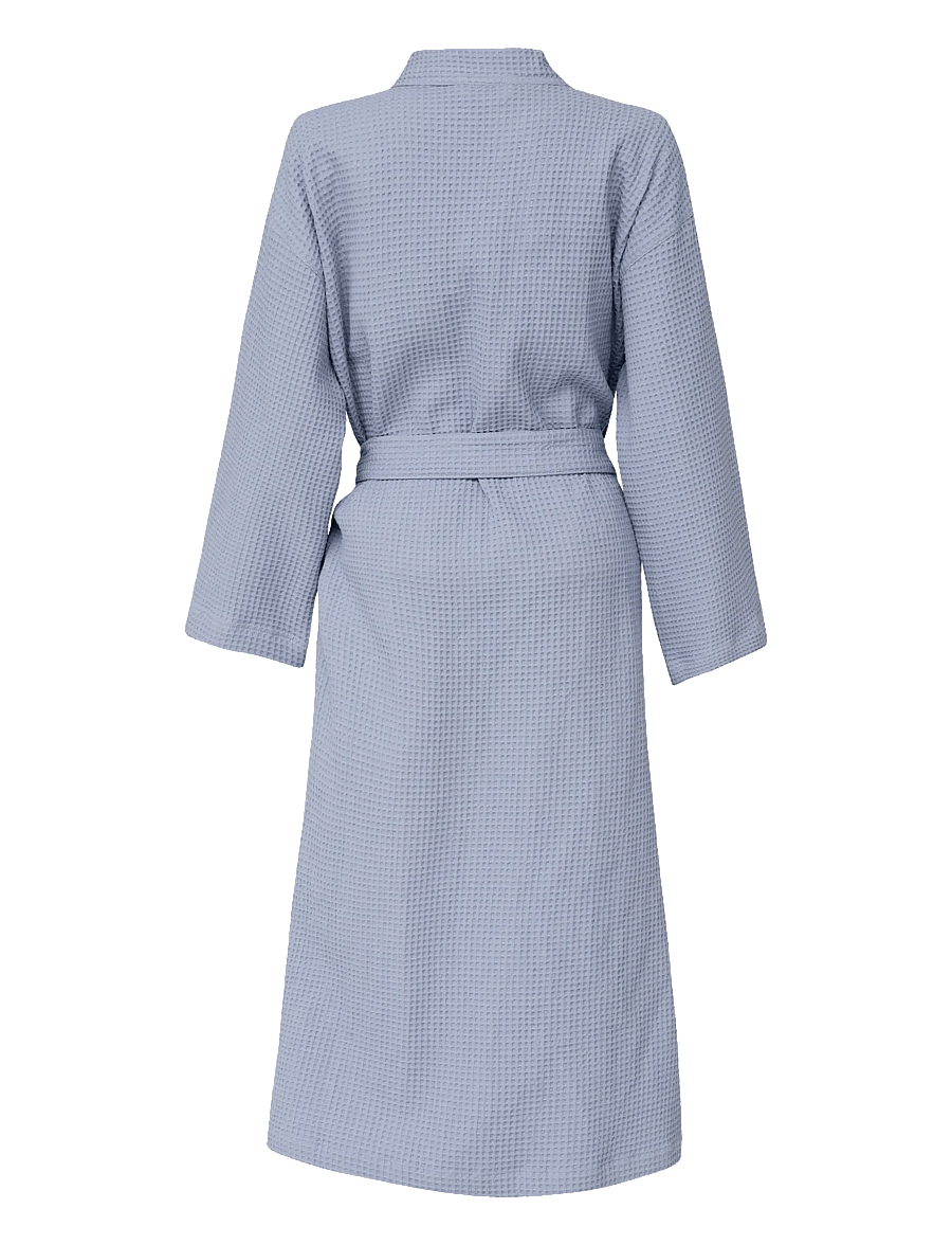 Høie of Scandinavia - Vega waffle bath robe - alltags-style - denim blue - 2