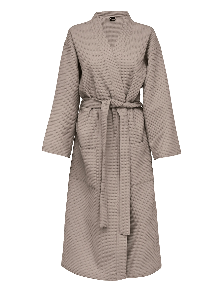 Høie of Scandinavia - Vega waffle bath robe - hverdags stil - beige - 1