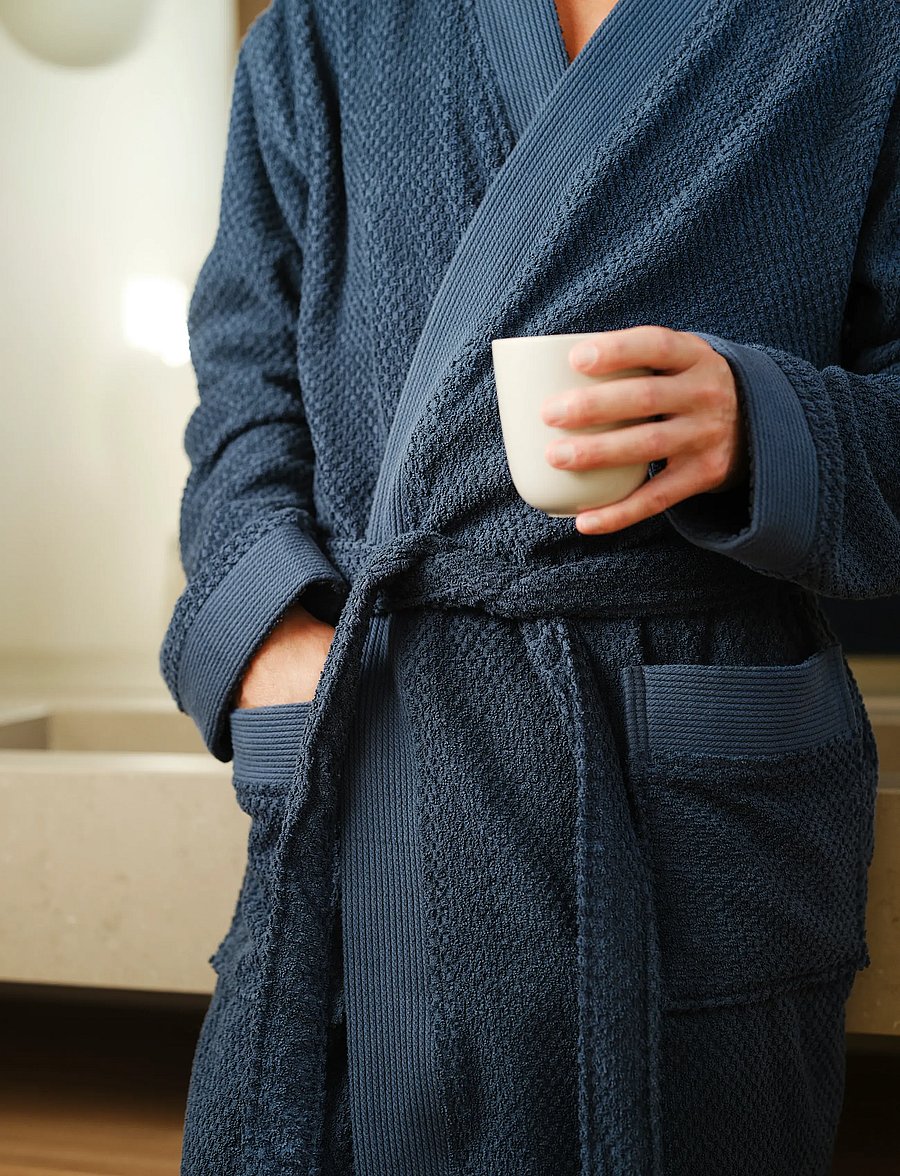 Høie of Scandinavia - Luno bath robe - hverdags stil - blue - 0