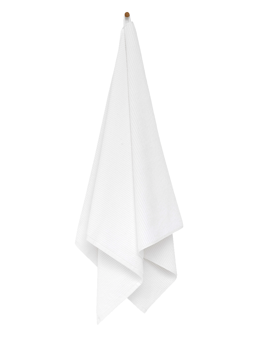 Høie of Scandinavia - Moment badehåndkle hvit, 500 gsm - saunalinad - white - 1