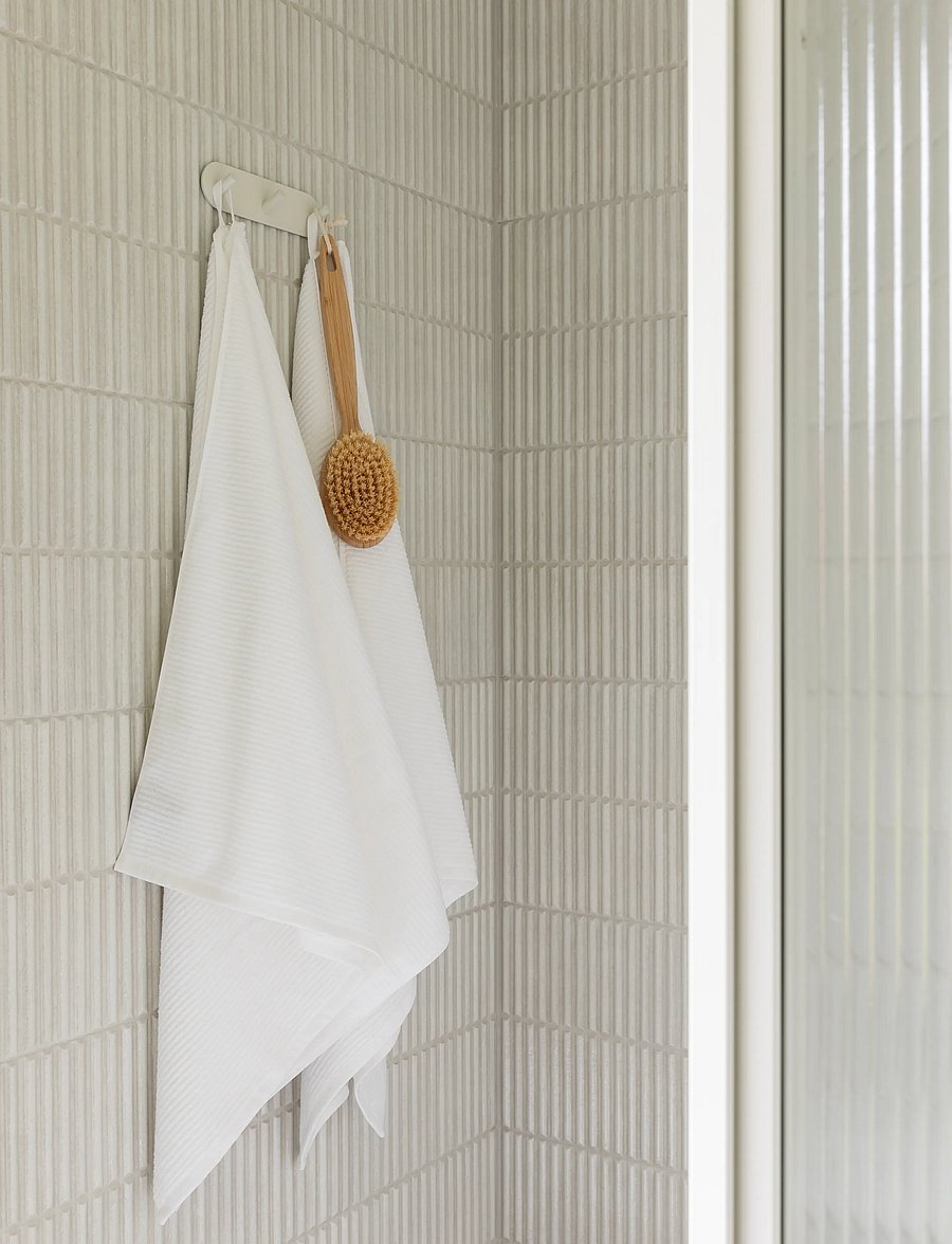 Høie of Scandinavia - Moment badehåndkle hvit, 500 gsm - saunalinad - white - 0