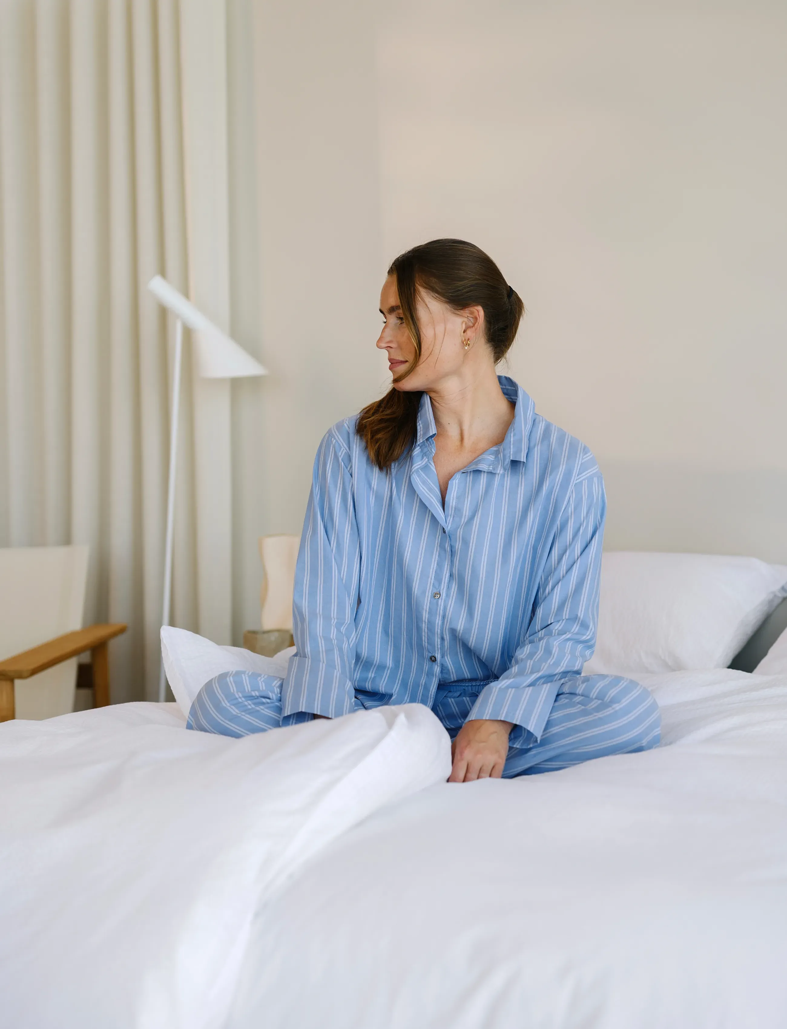 Høie of Scandinavia  - SANA Pyjamas - long-sleeved shirts - blue - 2