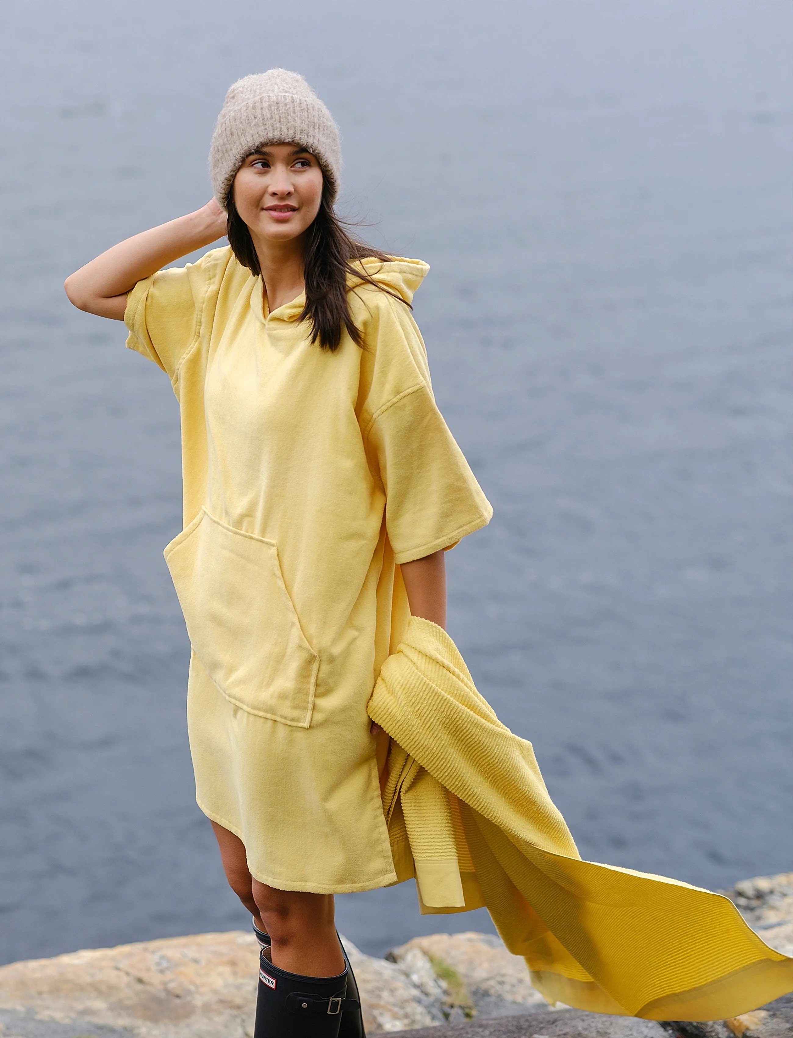 Høie of Scandinavia  - CHILL poncho - hverdags stil - yellow - 5