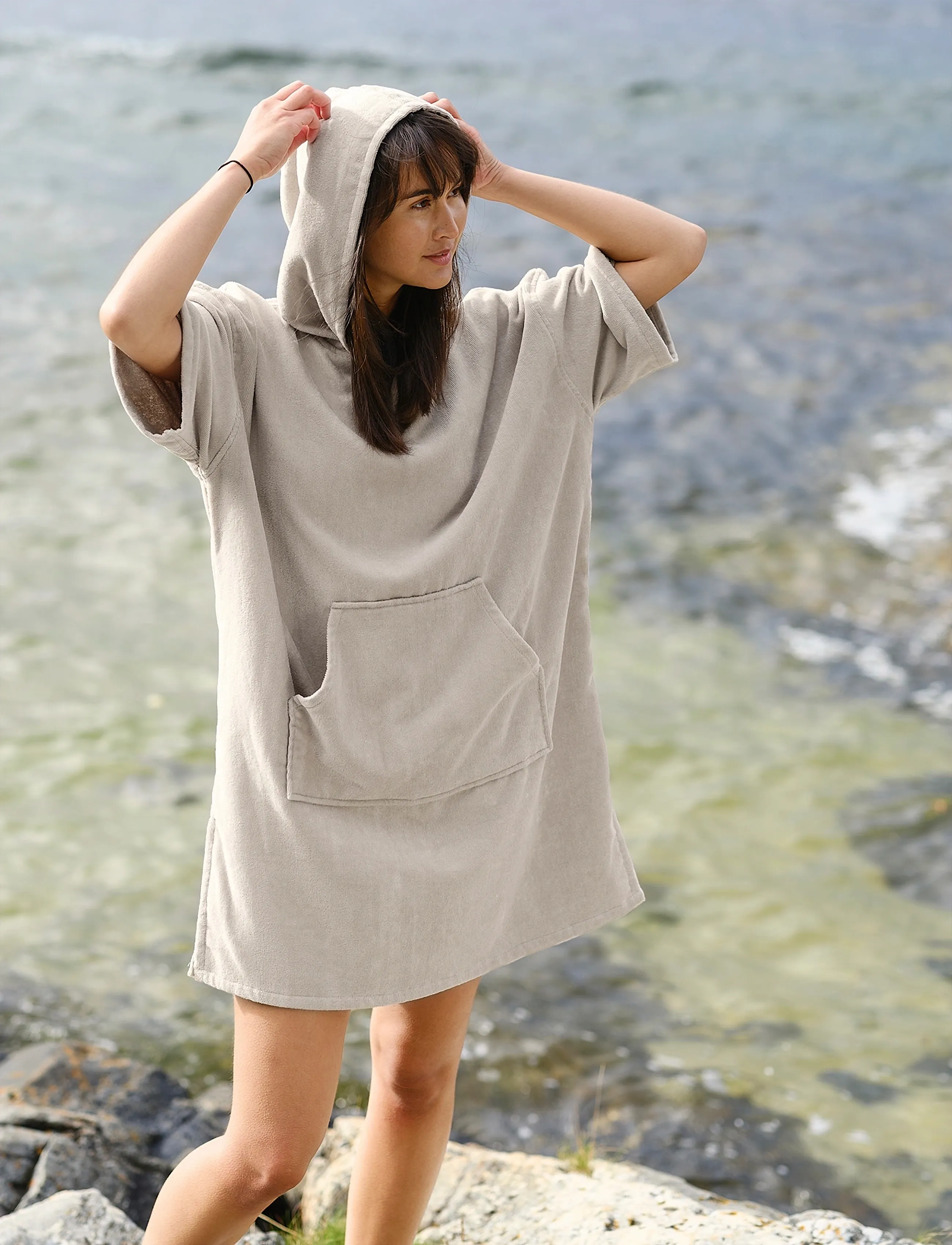 Høie of Scandinavia  - CHILL poncho - igapäevane stiil - beige - 5