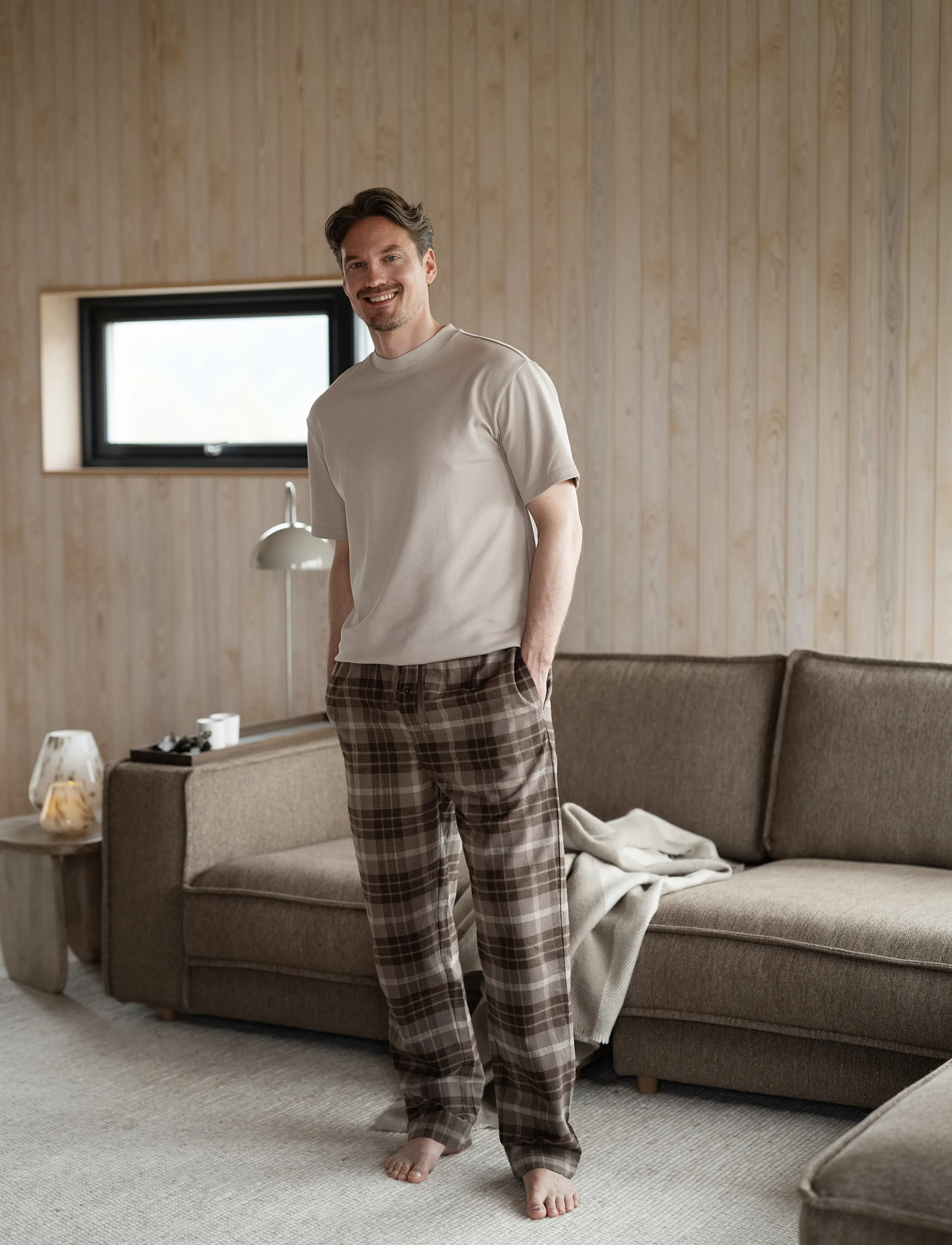 Høie of Scandinavia  Lukas Pyjamas trousers - Säsongens färger - CHOCOLATE BROWN / brown