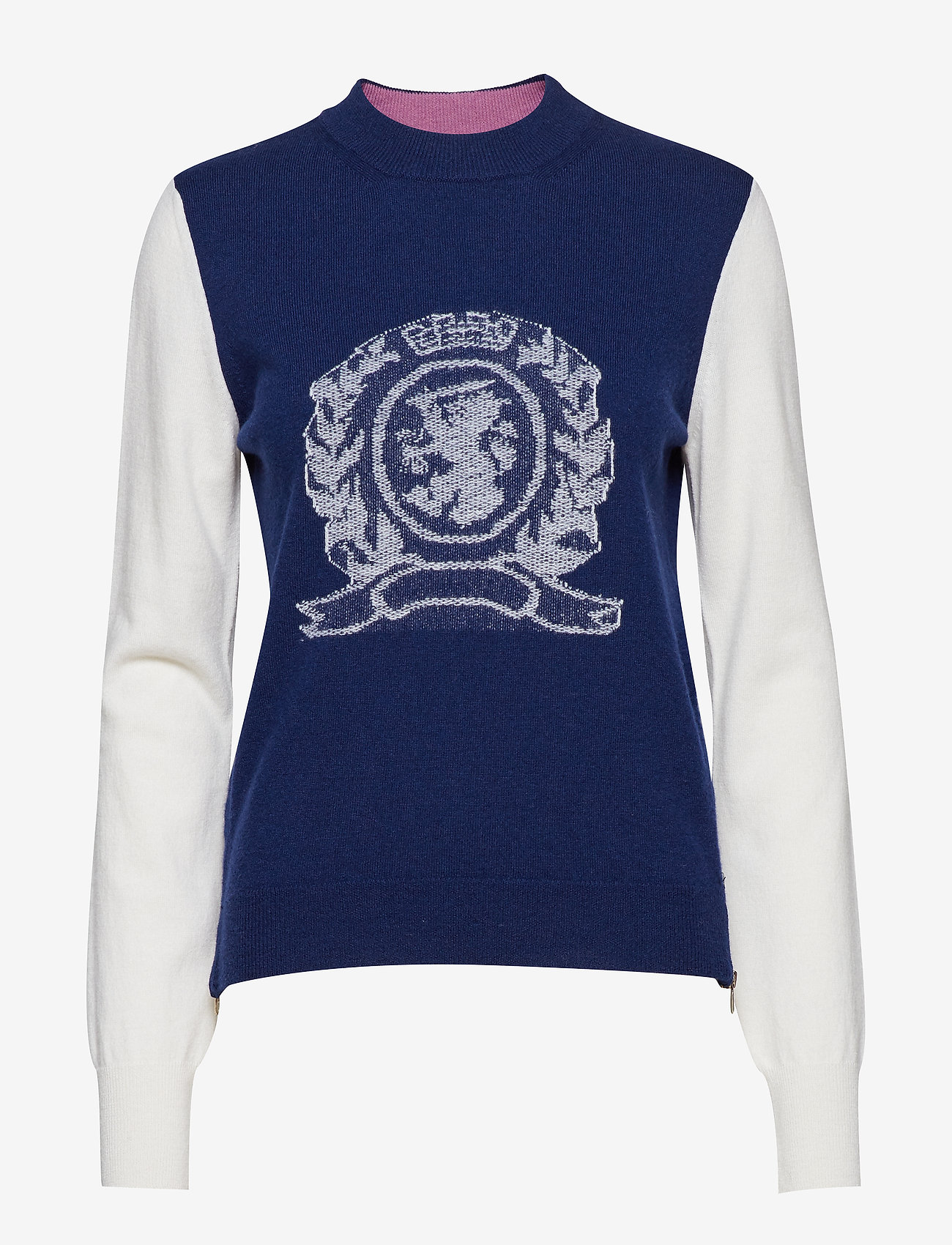 Hilfiger Collection - CREW NECK CREST SWTR LS - deep well multi - 0