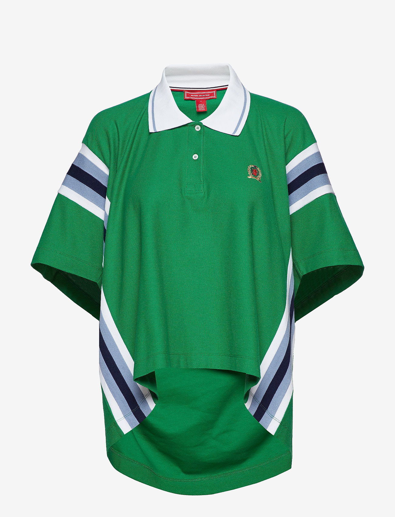 Hilfiger Collection - OVERPRINTED OVERSIZED POLO SHIRT - verdant green - 0