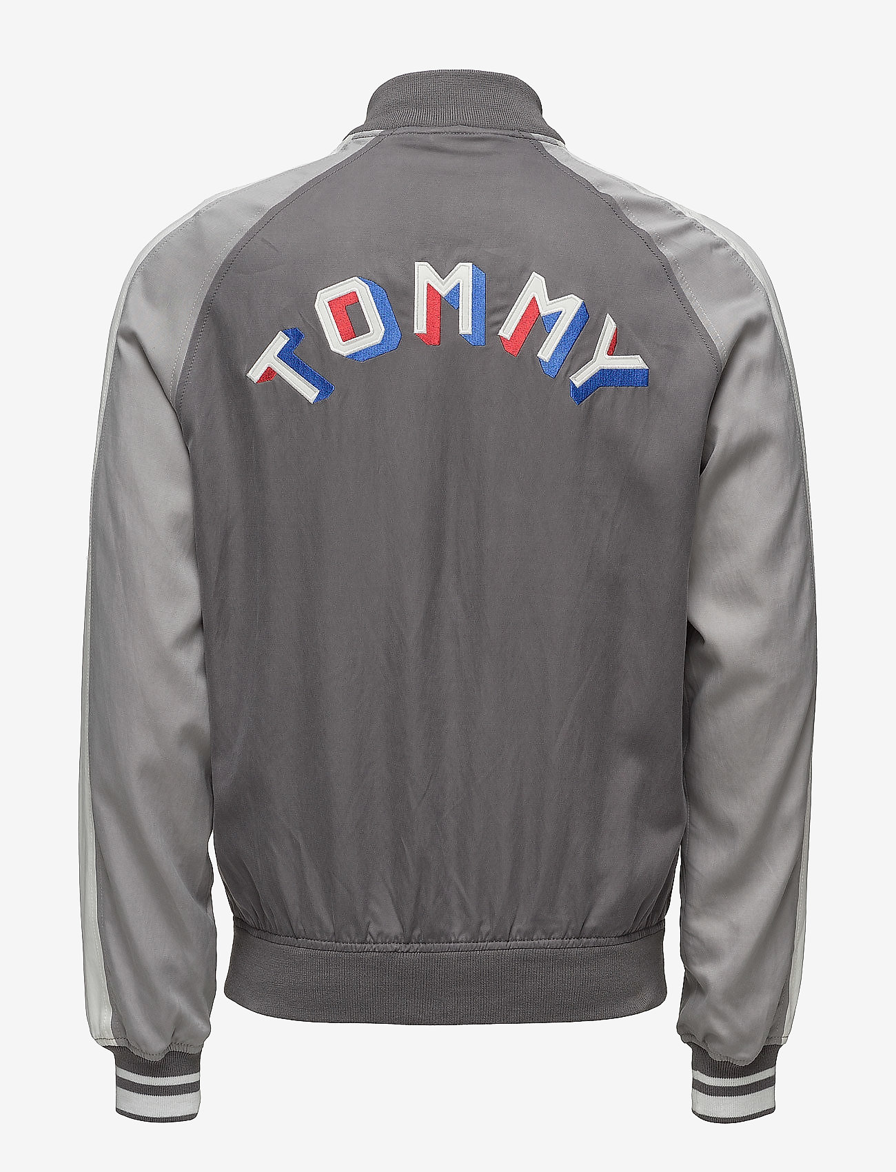 Tommy Jeans - THDM VARSITY BOMBER 43 - smoked pearl / multi - 1