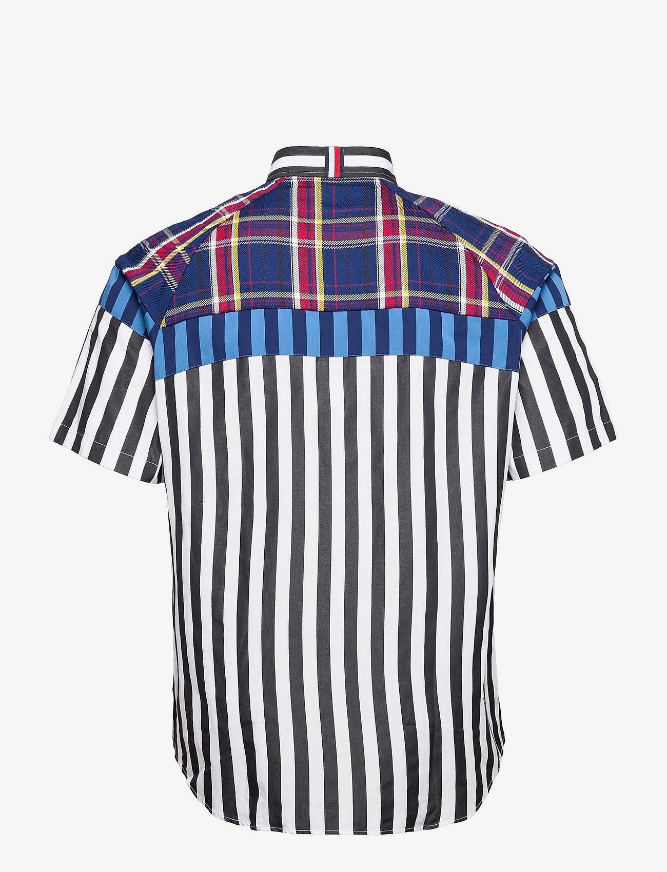 Hilfiger Collection - HCM MIX FABRIC SHIRT - jet black / multi - 1