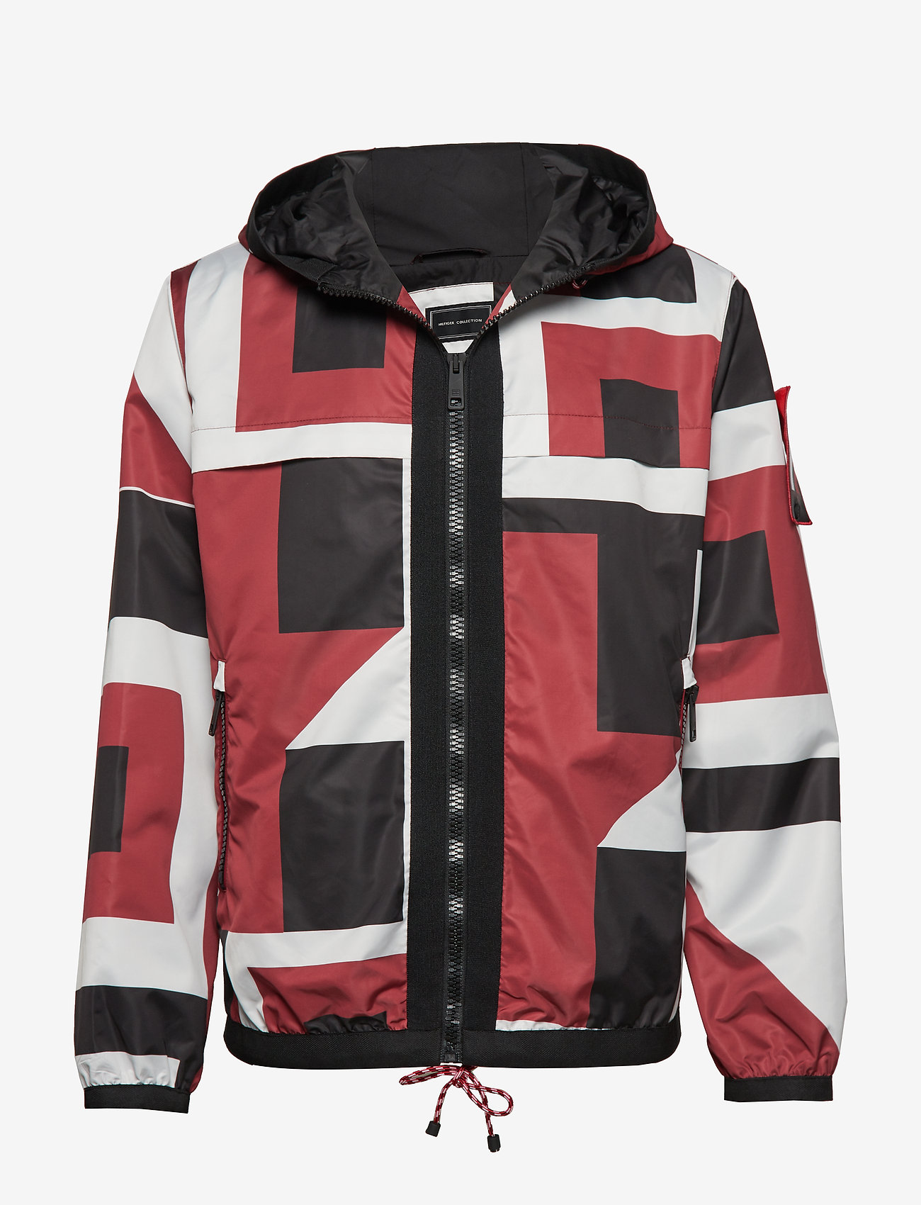 Hilfiger Collection - GEO HOODED JACKET - rio red - 0