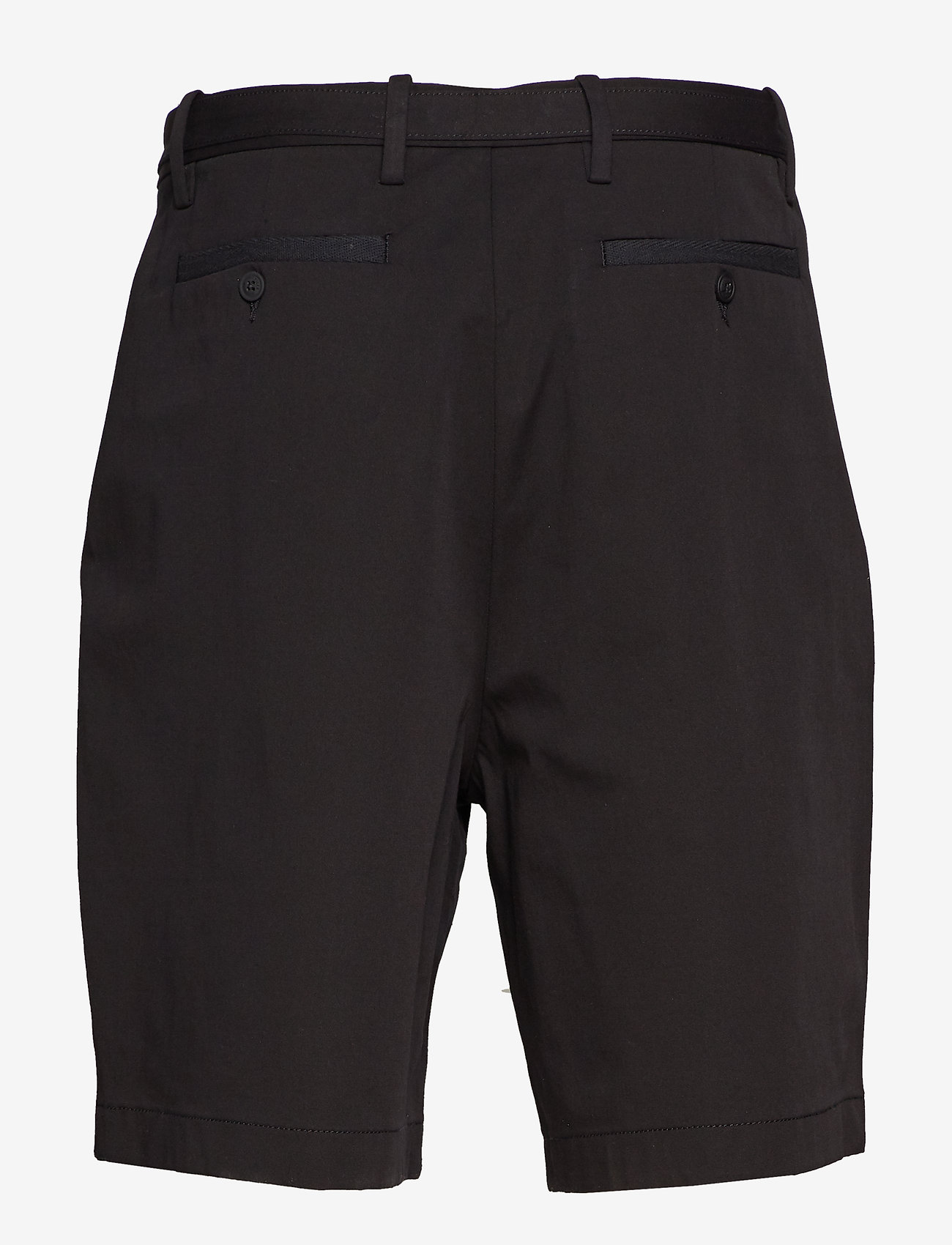 Hilfiger Collection - SOLID PLEATED SHORTS - jet black - 1
