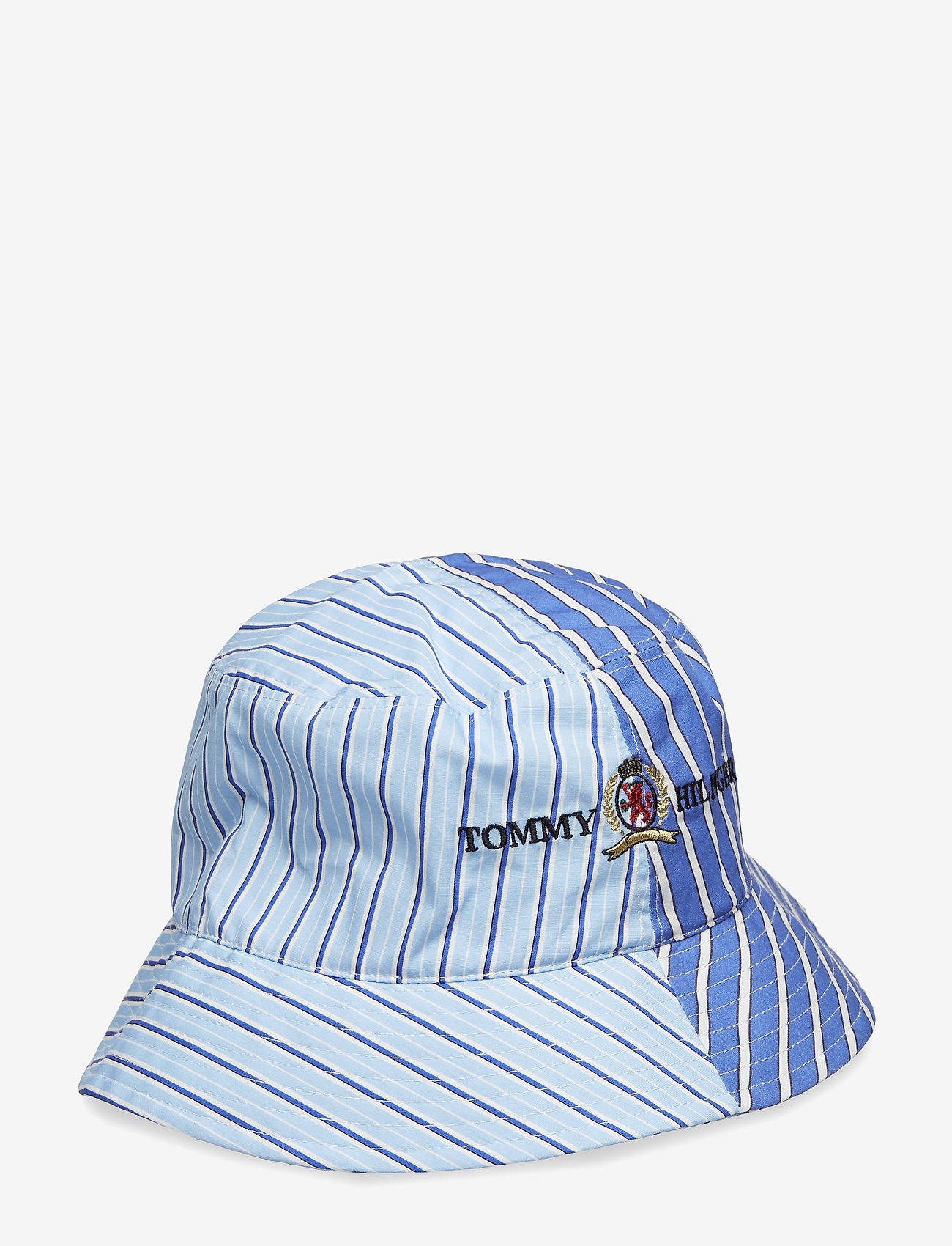 STRIPES BUCKET HAT, - BLUE STRIPES MIX