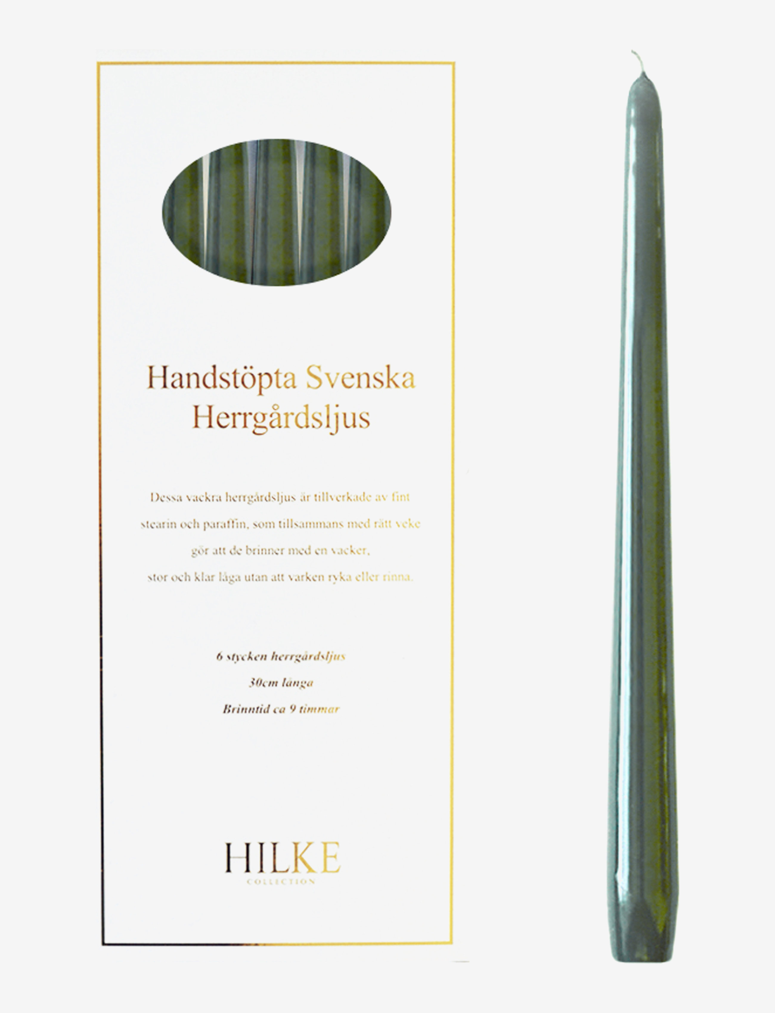 Mansion Candles 6pcs - ANTIQUE GREEN