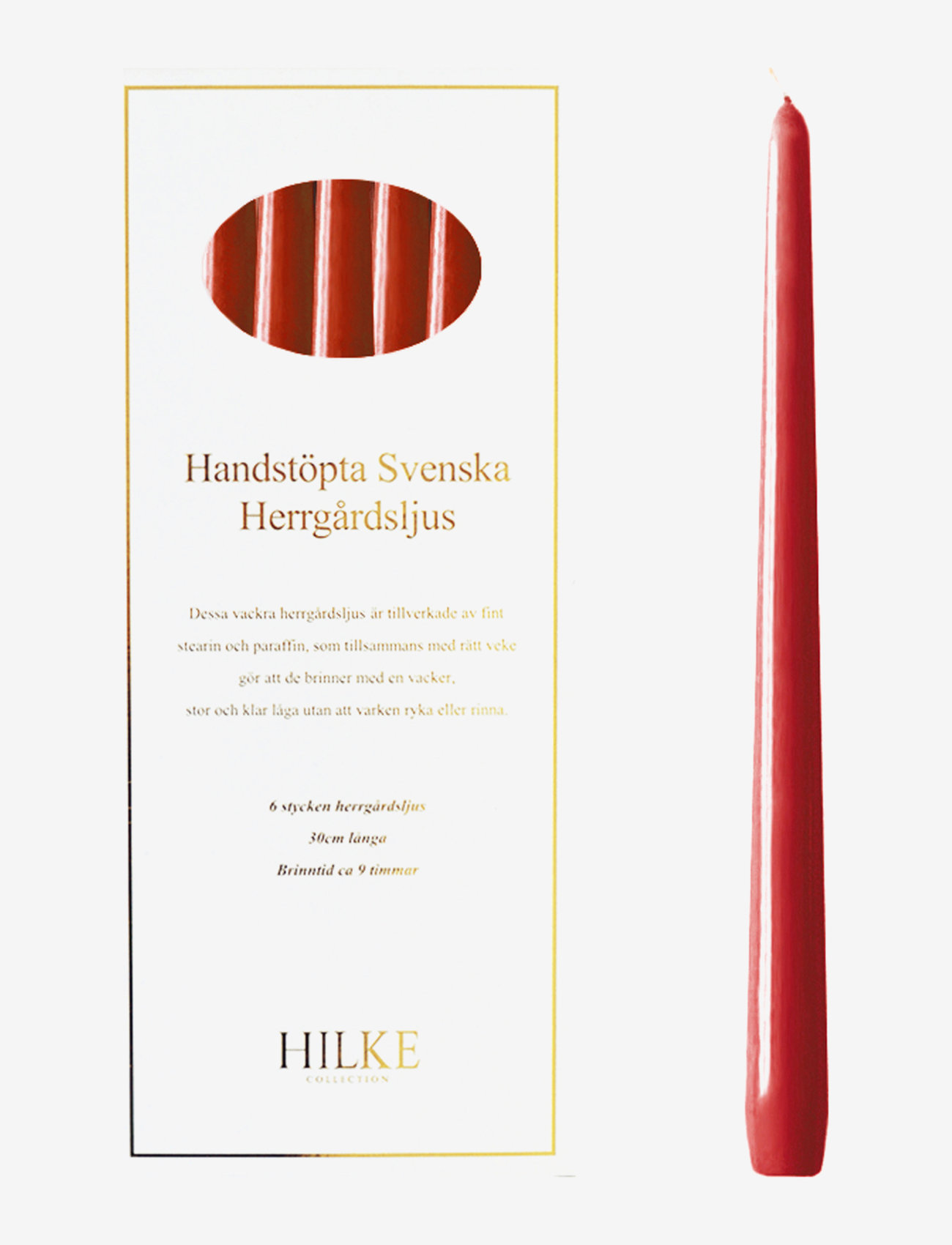 Hilke Collection - Mansion Candles 6pcs - nach preis einkaufen - christmas red - 0