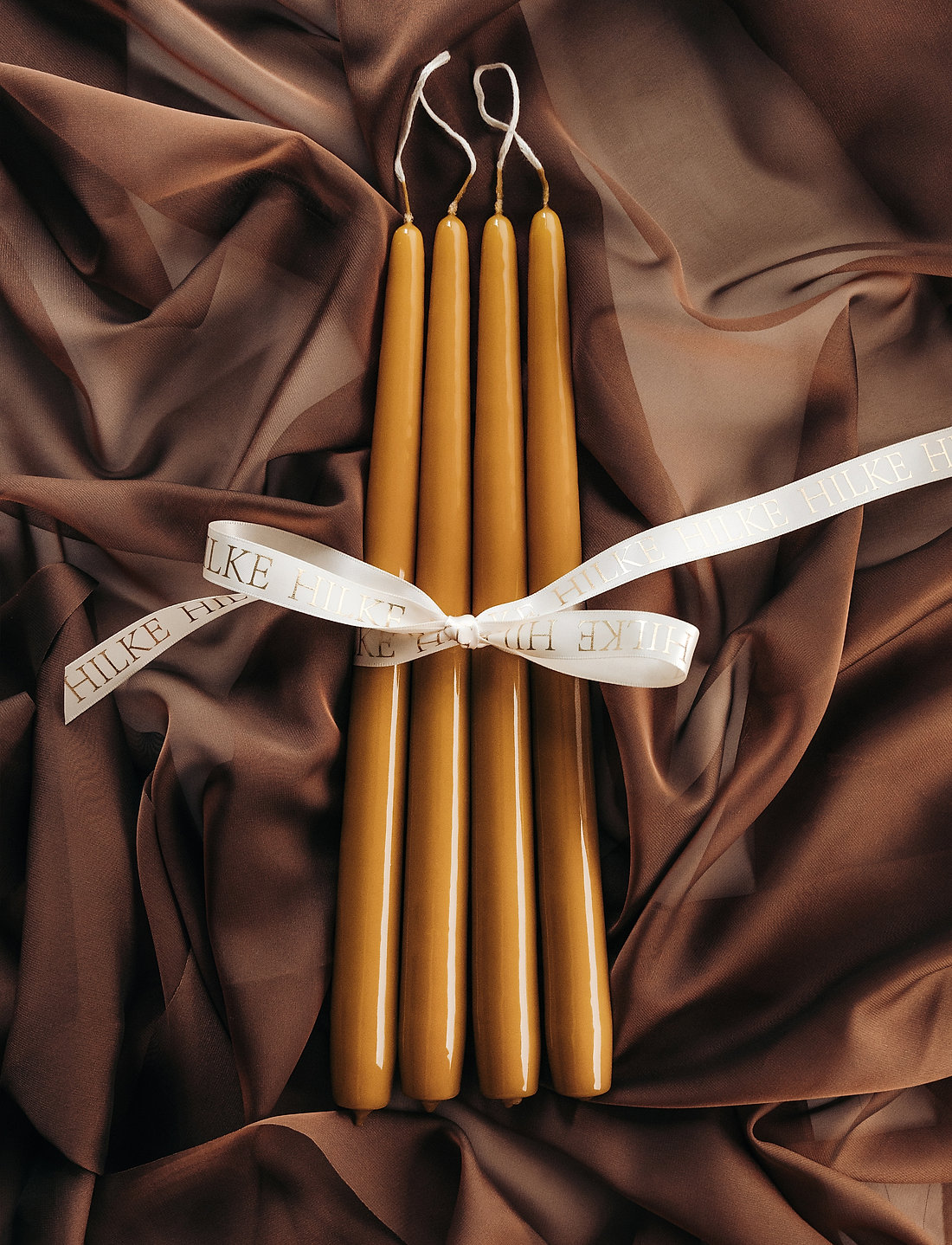 Hilke Collection - Mansion Candles 6pcs - aðventukerti - mustard - 3