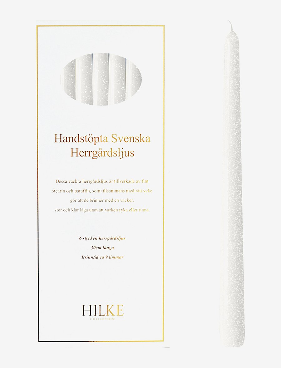 Hilke Collection - Mansion Candles 6pcs - tischkerzen - pearl white - 0