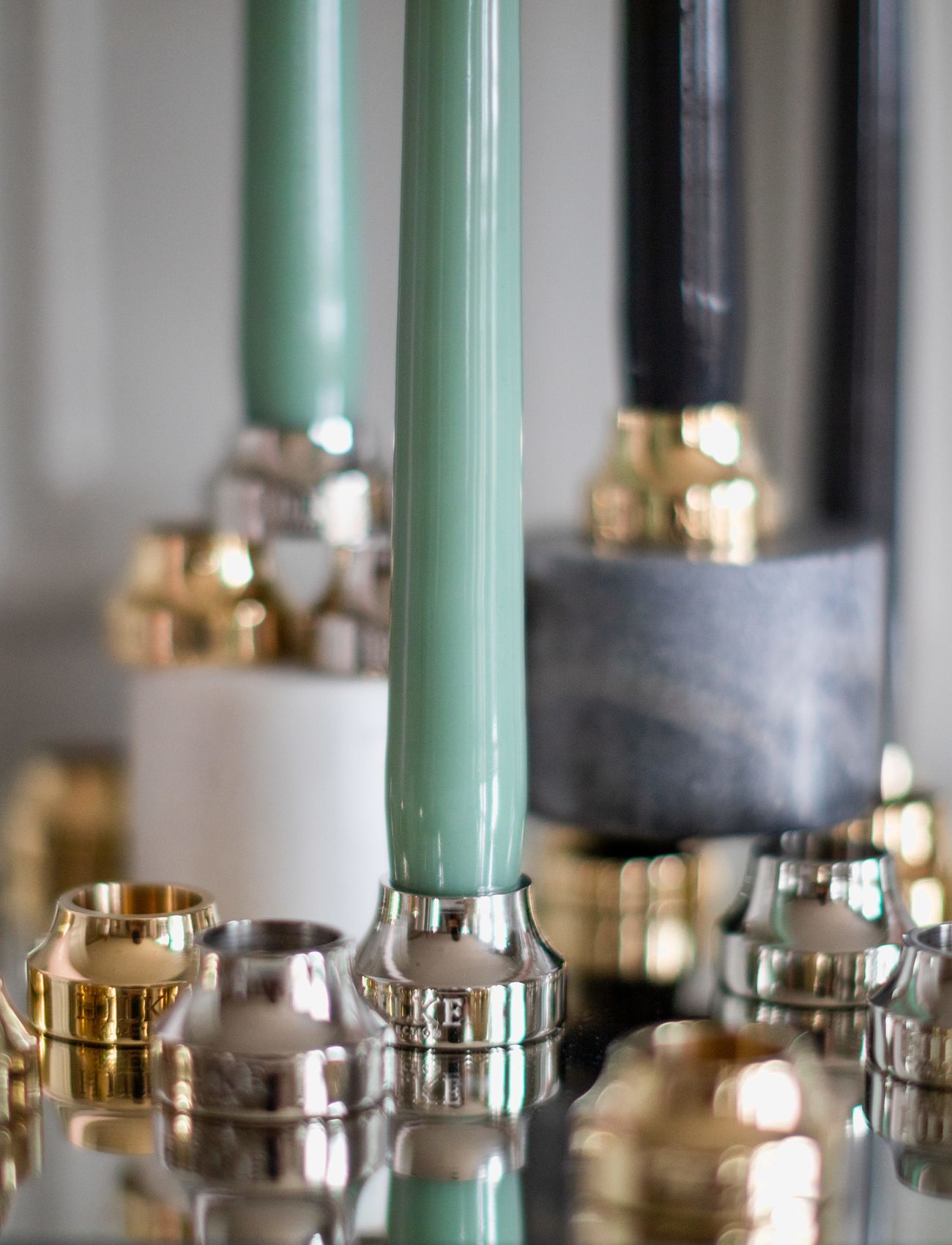 Hilke Collection - Candleholder Piccolo No.2 - lysestager - np brass - 3