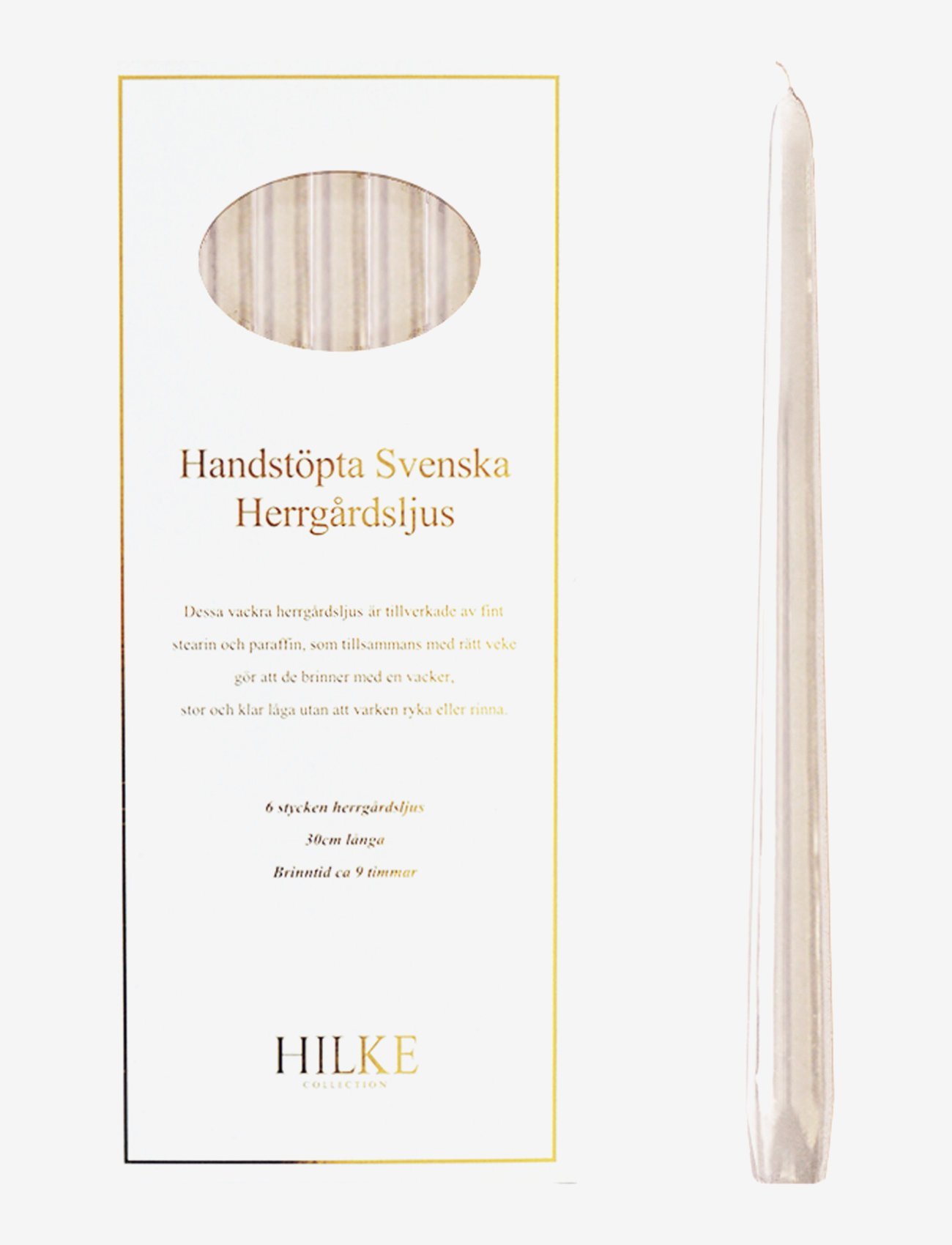 Hilke Collection - Mansion Candles 6pcs - kruunukynttilät - light beige - 0