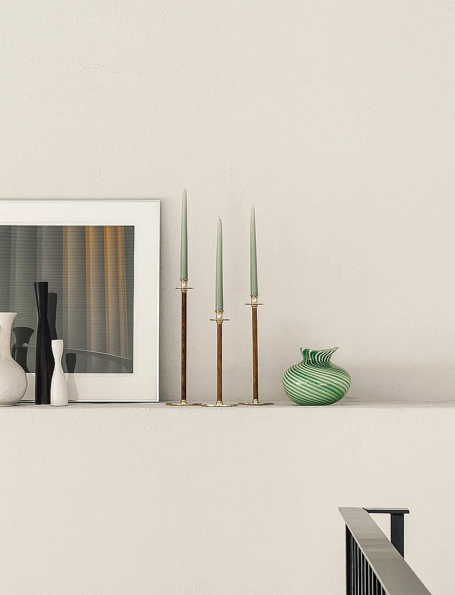 Hilke Collection - Candlestand Alto Basso, M - gold - 0