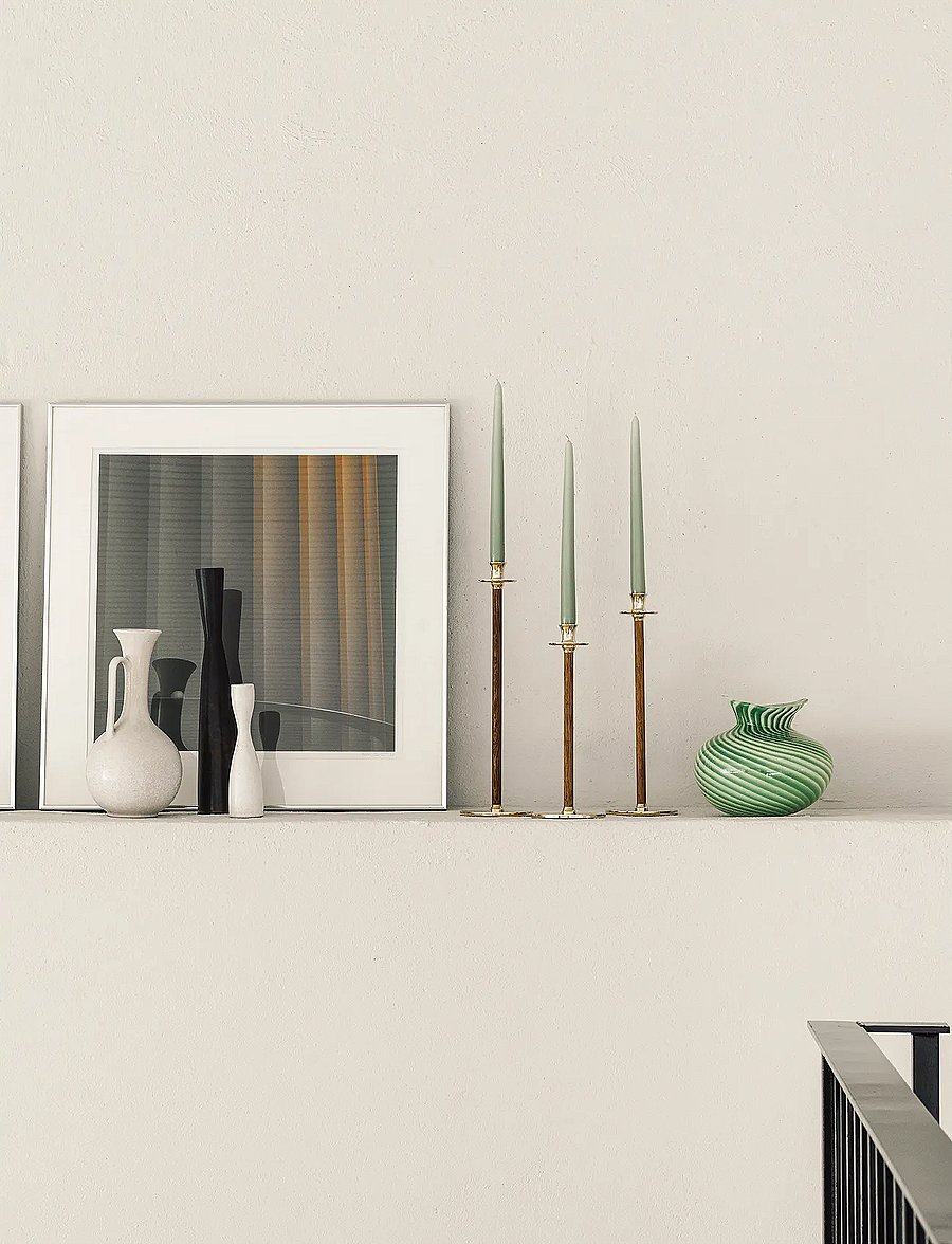 Hilke Collection - Candlestand Alto Basso, M - gold - 2