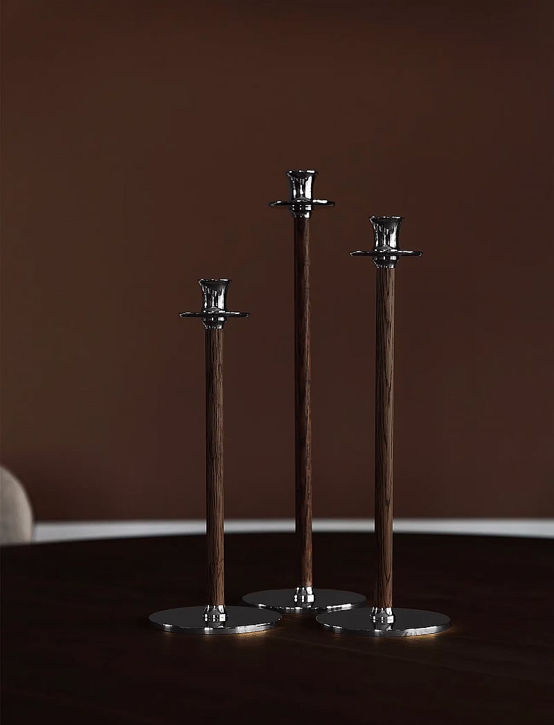 Hilke Collection - Candlestand Alto Basso, NP - kerzenständer - silver - 0