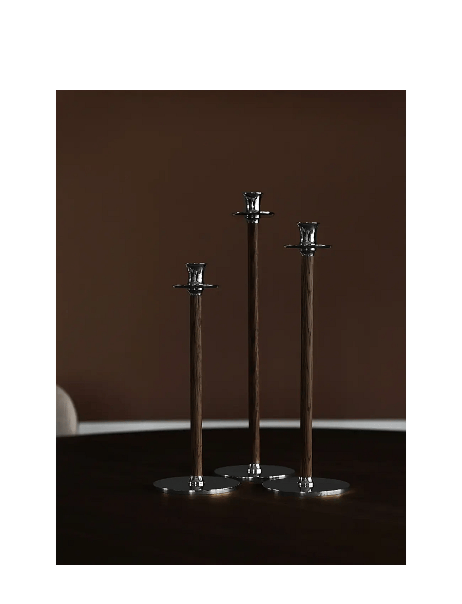 Hilke Collection - Candlestand Alto Basso, NP - küünlajalad - silver - 3