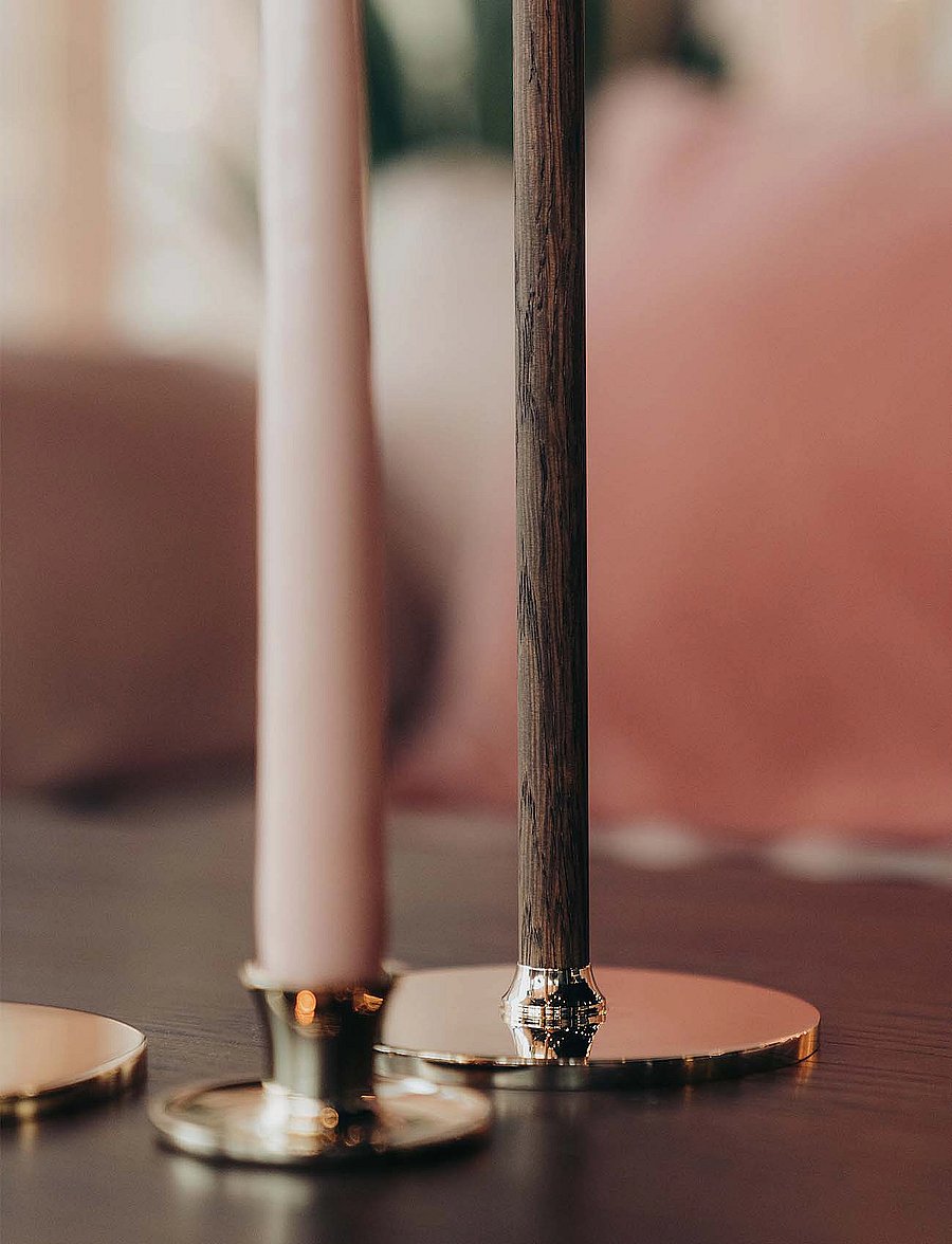 Hilke Collection - candle holder - brass - 4