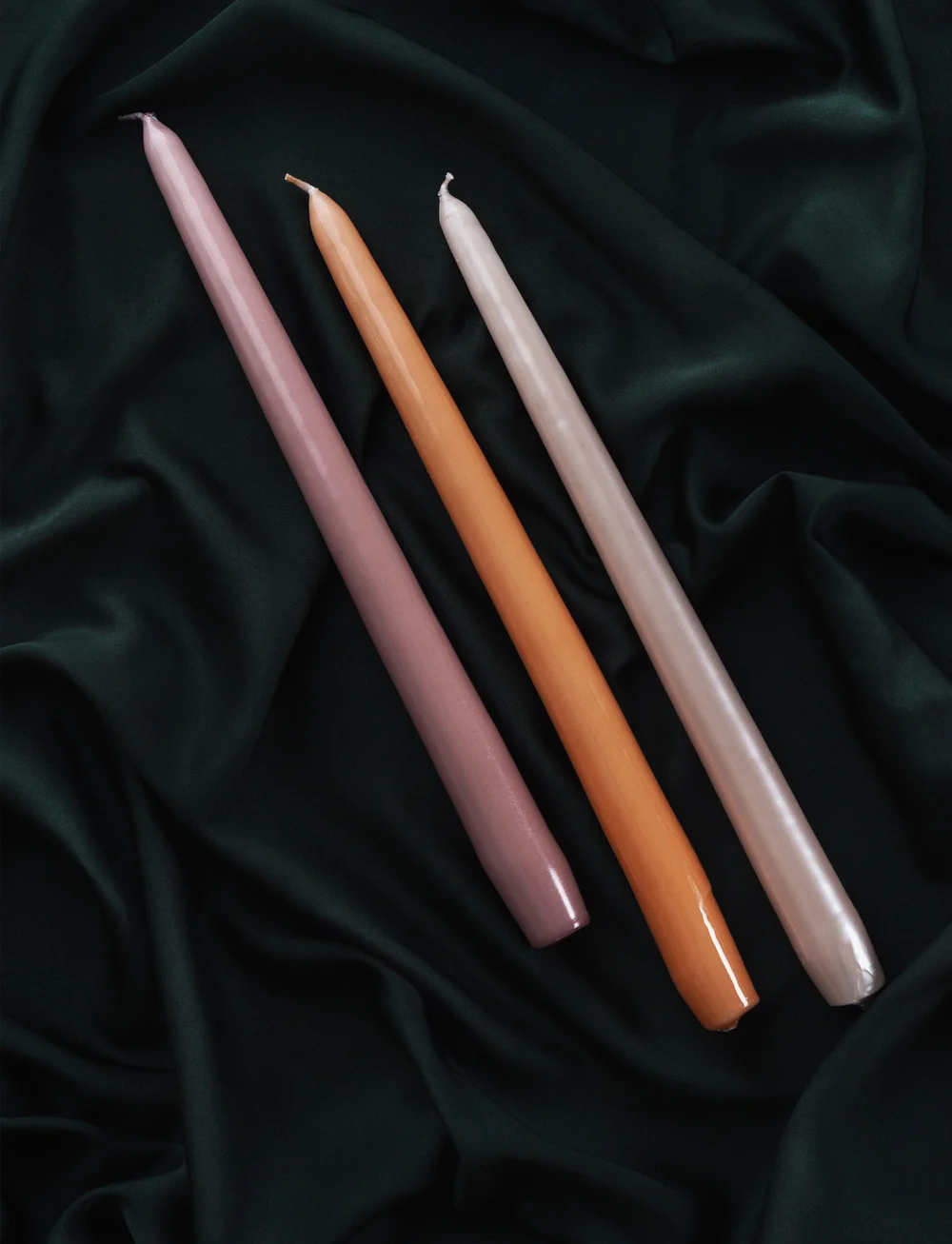 Hilke Collection - Manor Candle Dusty Pink Pearl - taper candles - dusty pink pearl - 2