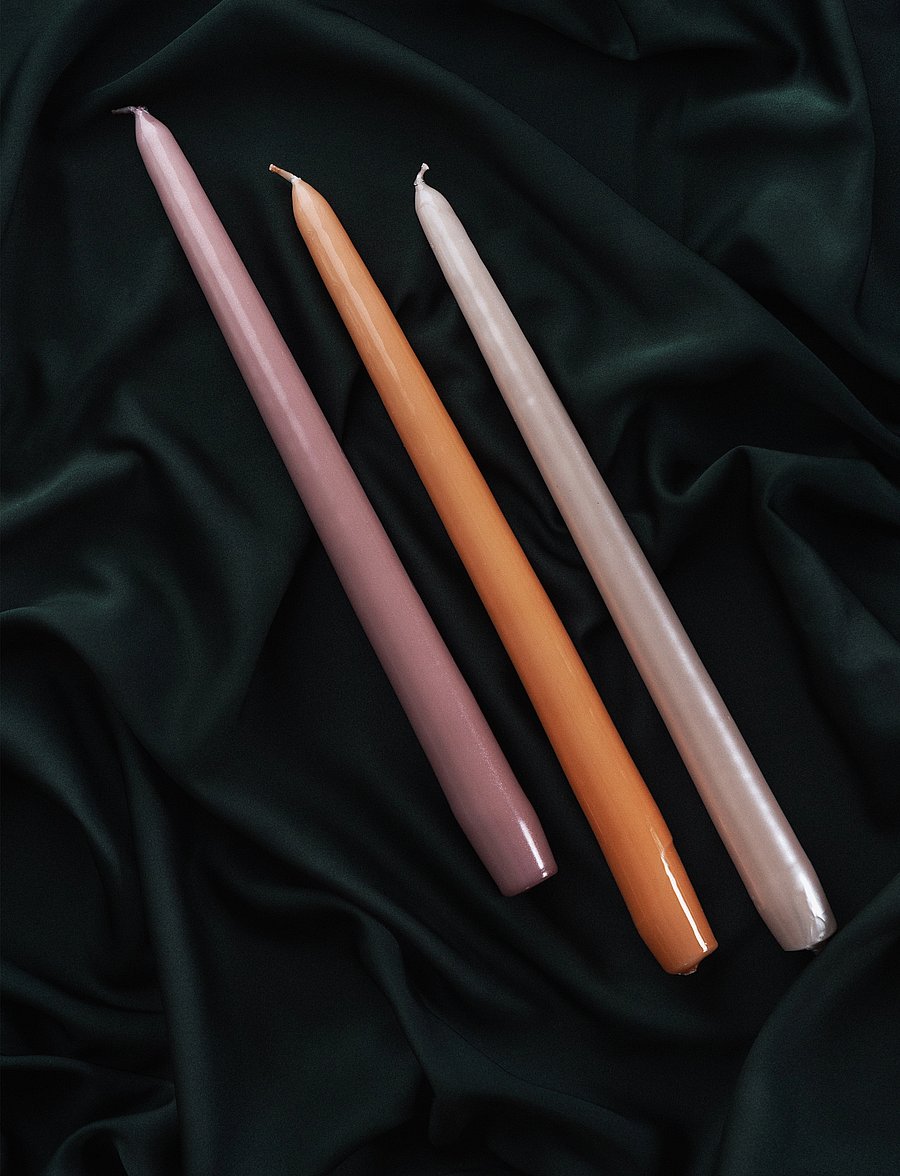 Hilke Collection - Manor Candle Dusty Pink Pearl - pikad küünlad - dusty pink pearl - 2